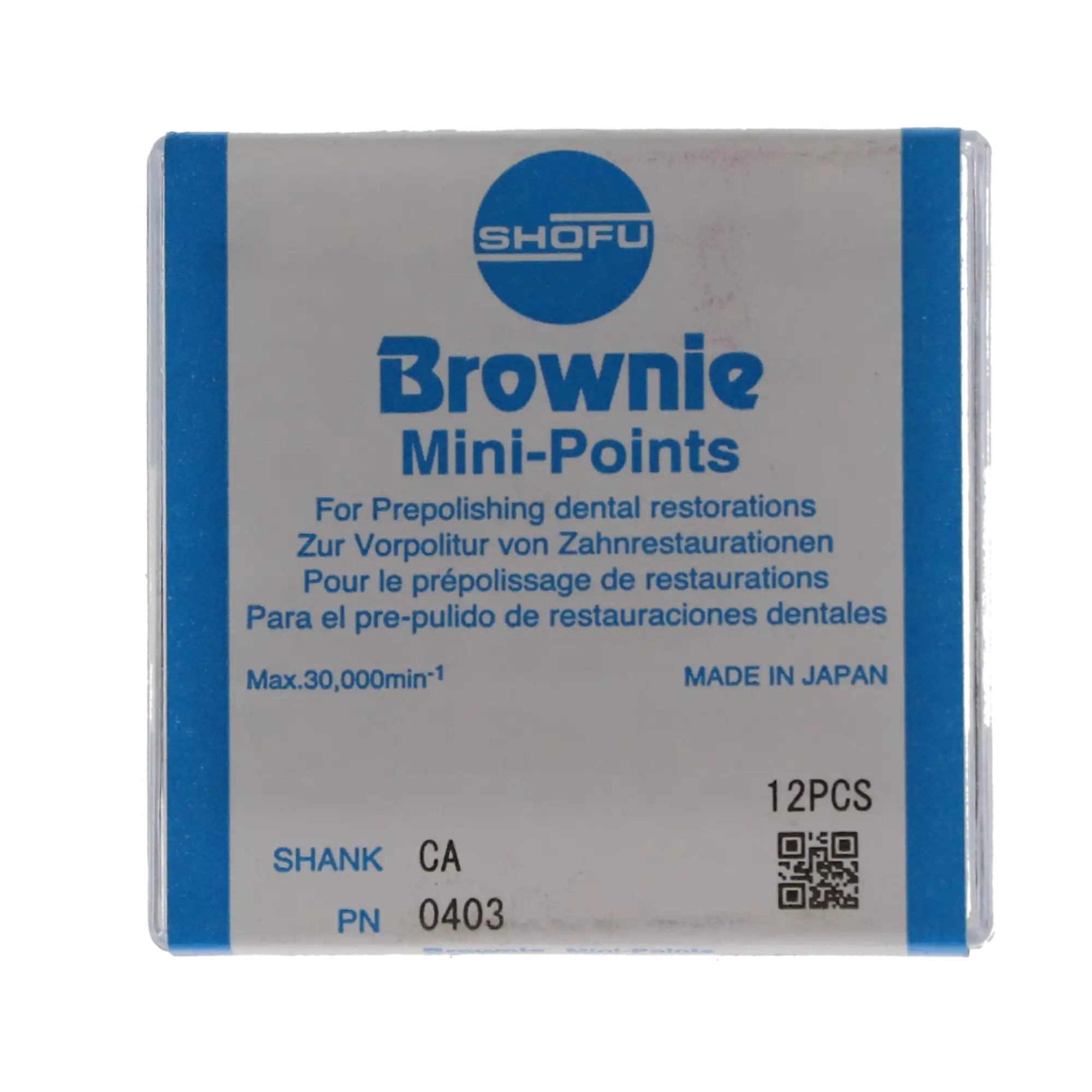 Shofu Brownie Polishers, CA (Latch) Mini-Point, Pre-Polishing, Brown, Size #030, 12/Pkg, #0403 thumbnail 7