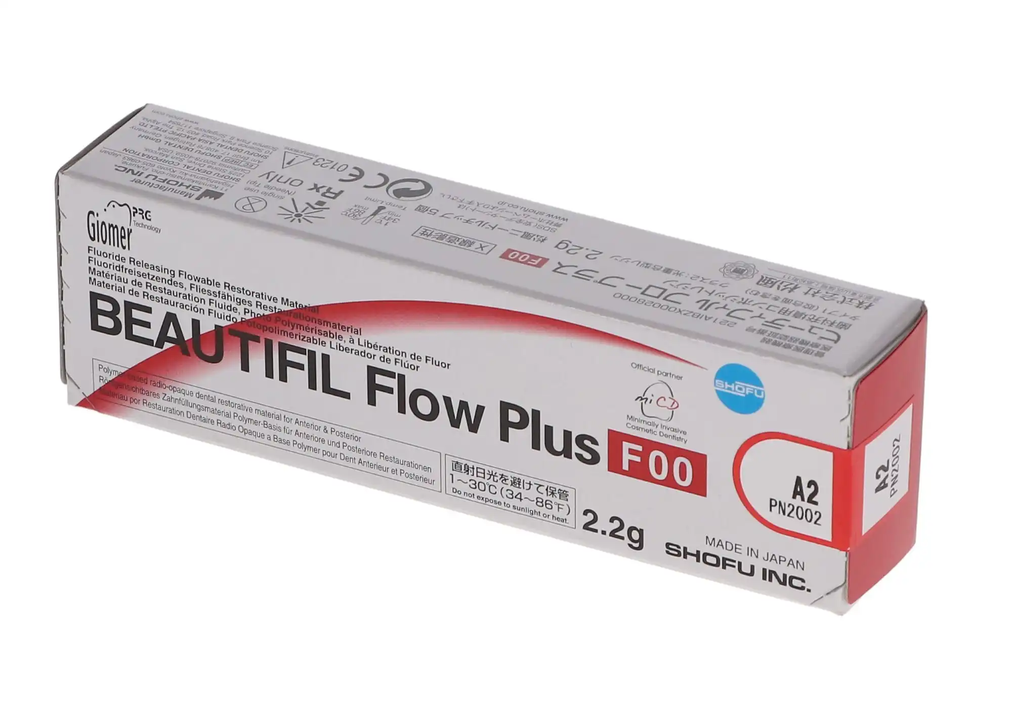 Beautifil Flow Plus Hybrid Composite, Light-Cure, Syringe Refill, F00 Zero Flow, 2.2 g, Shade A2, 1/Pk, 2002 thumbnail 11