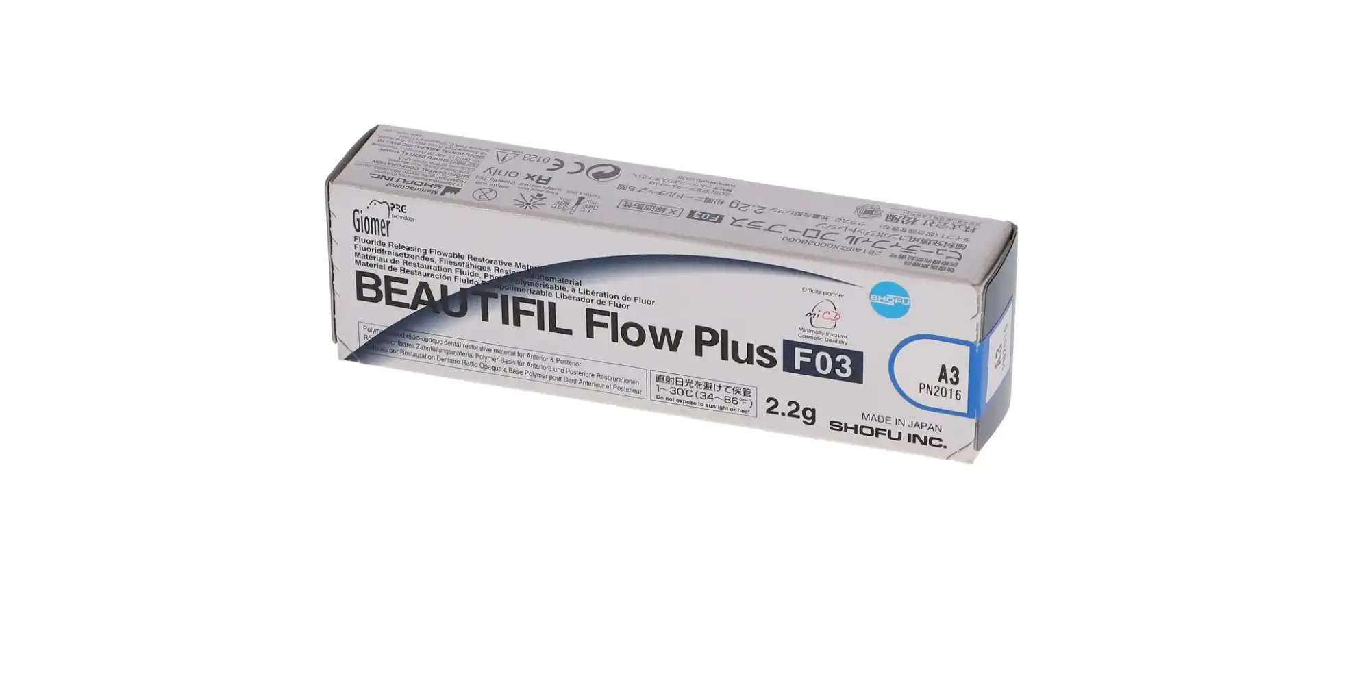 Beautifil Flow Plus Hybrid Composite, Light-Cure, Syringe Refill, F03 Low Flow, 2.2 g, Shade A3, 1/Pk, 2016 thumbnail 8