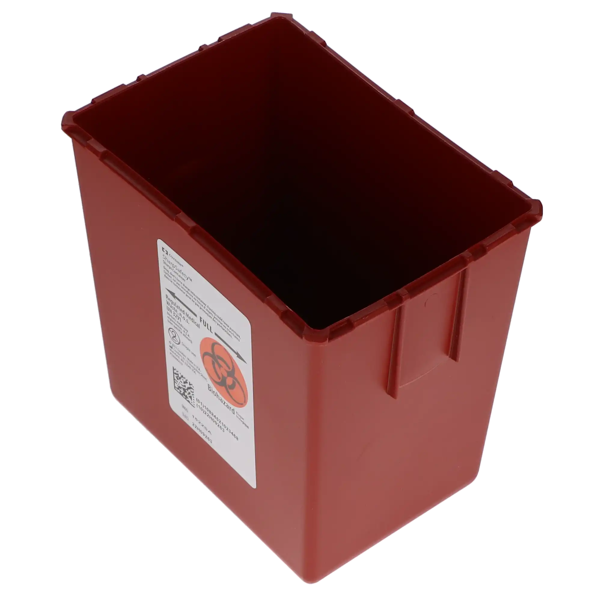 SharpSafety™ Phlebotomy Sharps Container, 2.2 Quart, Red, 1522SA thumbnail 3