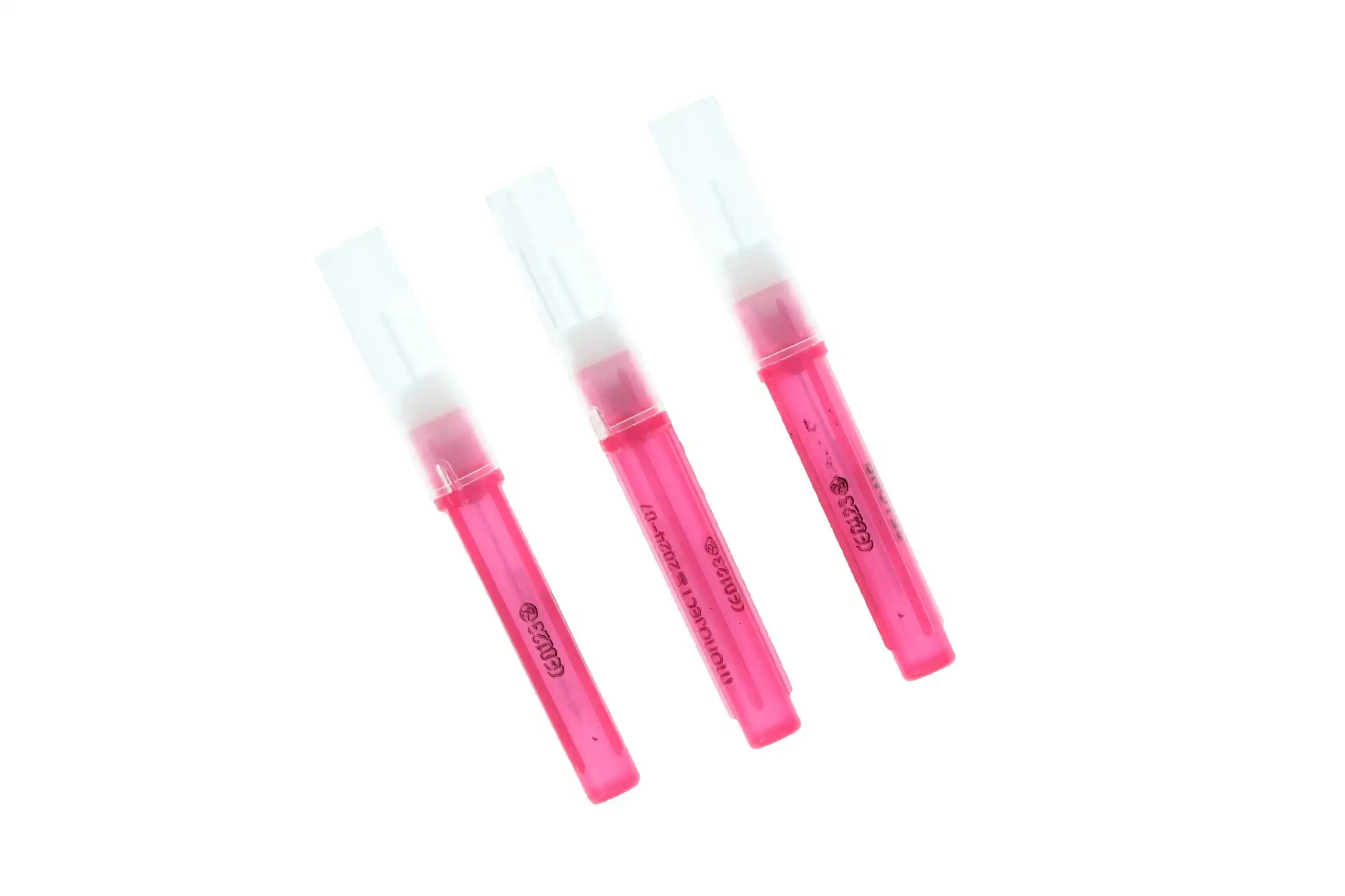 Monoject Plastic Hub Dental Needles, 25 Gauge, Long, Red, 100/Pk, 400033 thumbnail 2