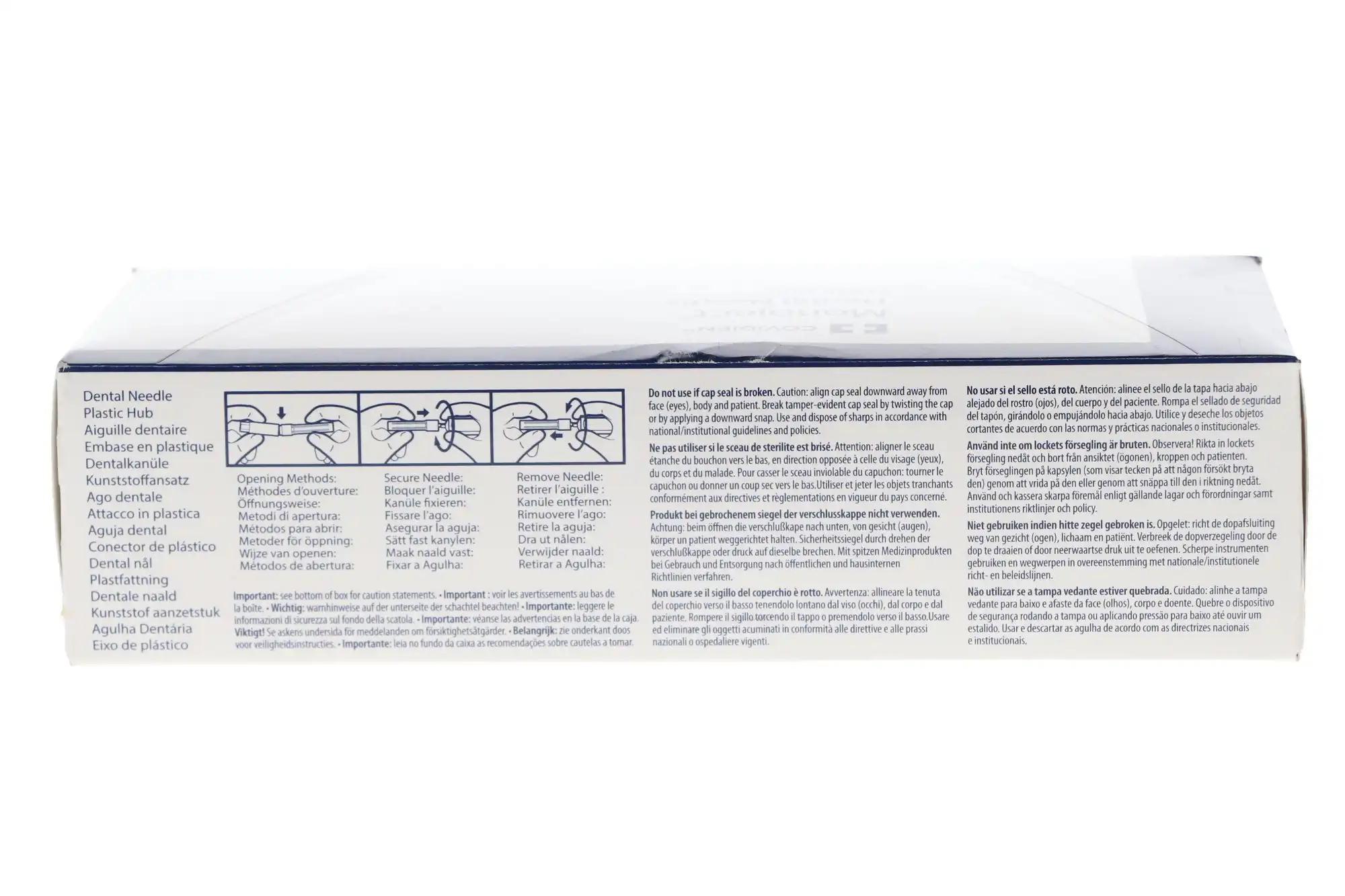 Monoject Plastic Hub Dental Needles, 25 Gauge, Long, Red, 100/Pk, 400033 thumbnail 4