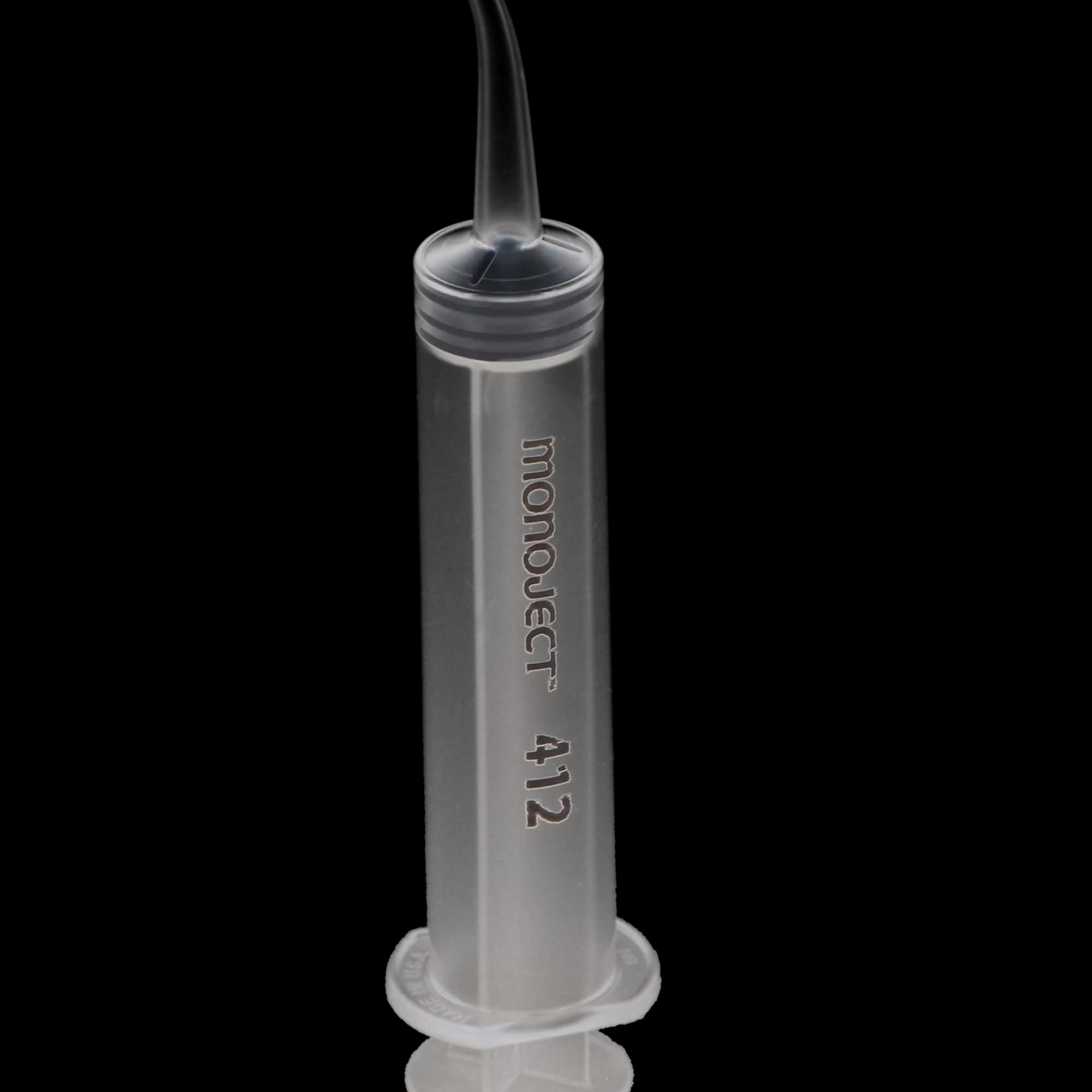Monoject Disposable Irrigation Syringe, Curved Tip, #412, 12 cc, Non-Sterile, 50/Box, 8881412012 thumbnail 3
