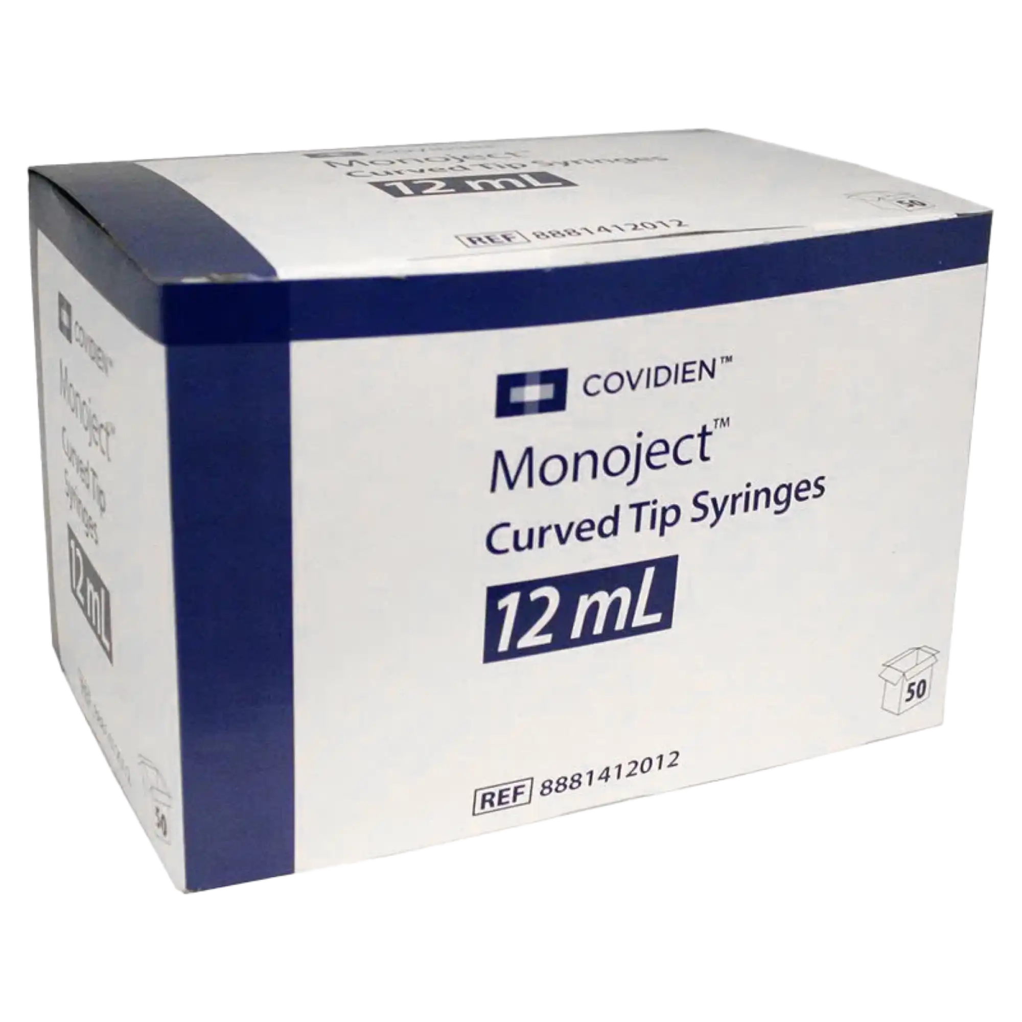 Monoject Disposable Irrigation Syringe, Curved Tip, #412, 12 cc, Non-Sterile, 50/Box, 8881412012 thumbnail 5