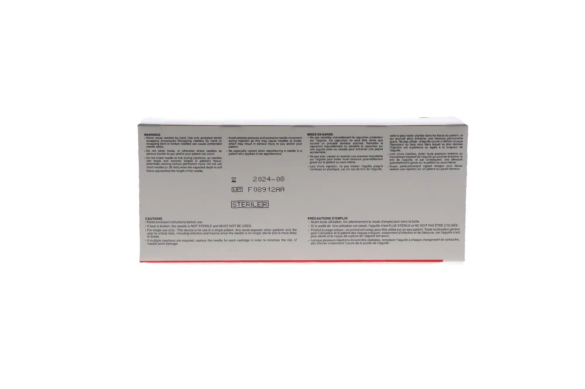 Septodont Septoject Dental Hypodermic Needles, 27 Gauge, Long (35mm), Yellow, Plastic Hub, Sterile, 100/Box, 01-N1272 thumbnail 11