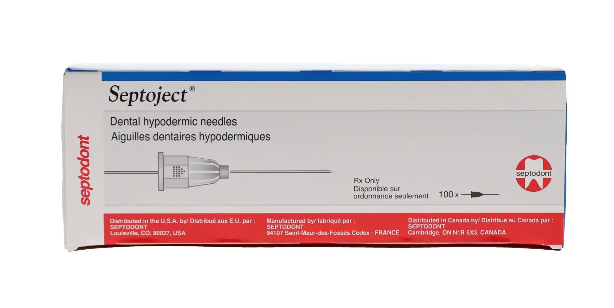 Septoject Dental Hypodermic Needles, Plastic Hub, 30 Gauge, Short, Blue, 25mm, 100/Box, 01-N1301 thumbnail 11