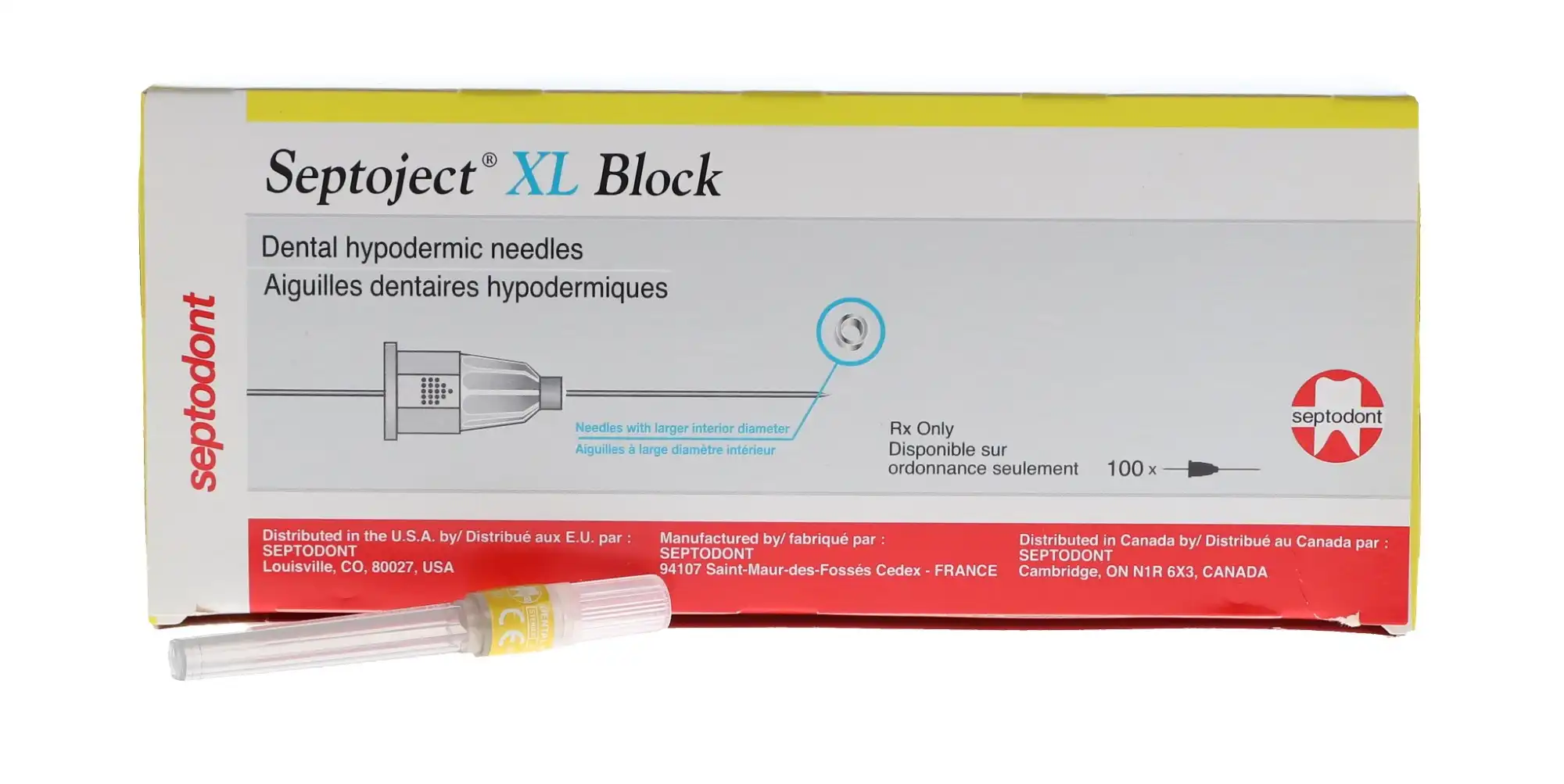 Septoject XL Dental Needles, 27 Gauge, Long (35mm), Plastic Hub, Sterile, 100/Box, 01-N1550 thumbnail 12