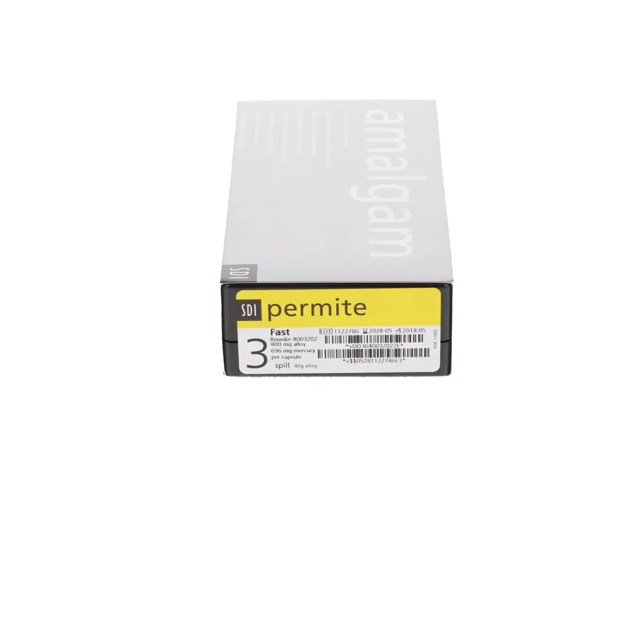 Permite Dispersed Amalgam Capsules, 3 Spill, Fast Set, 800 mg, 50/Pk thumbnail 11