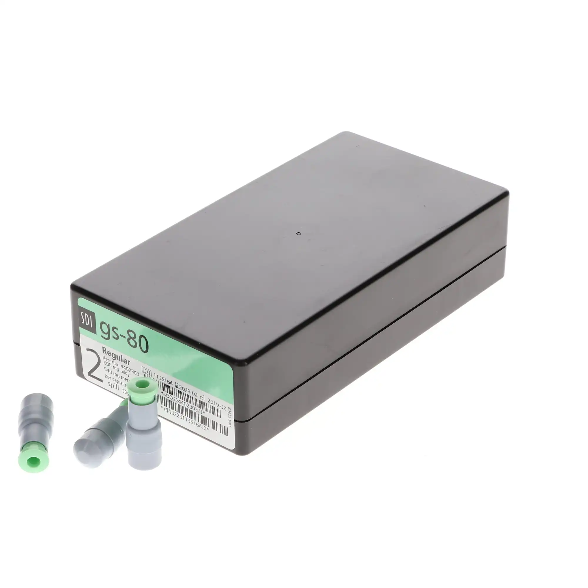 SDI GS-80 Dispersed Phase Amalgam Capsules, 2 Spill, Regular Set, 600 mg, 50/Pk thumbnail 2