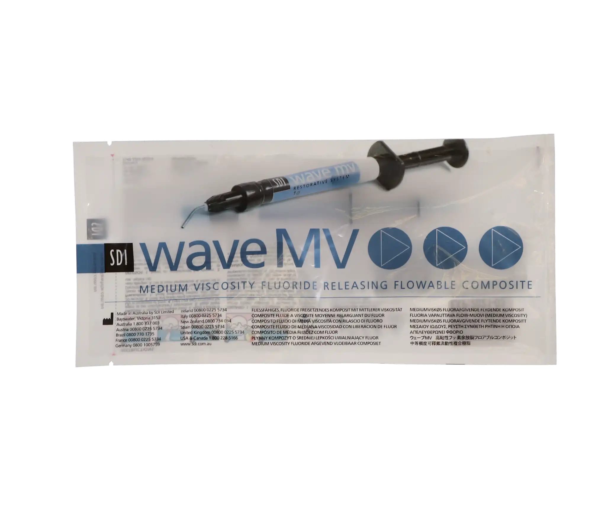 SDI Wave Nanofilled Flowable Composite, Light-Cure, Low Viscosity, Syringe Refill, Shade A1, 1 g, 5 Tips, 1/Pk, 7510102 thumbnail 8