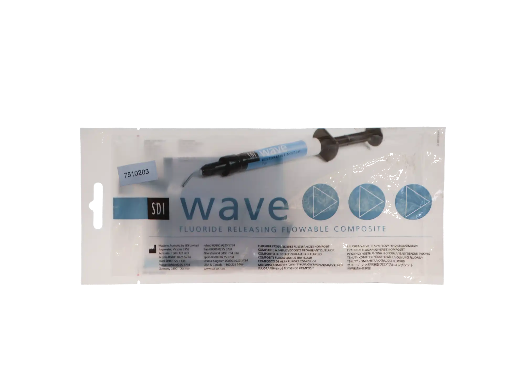 SDI Wave Nanofilled Flowable Composite, Light-Cure, Syringe Refill, Low Viscosity, 1 g, Shade A2, 1/Pk, 7510203 thumbnail 8