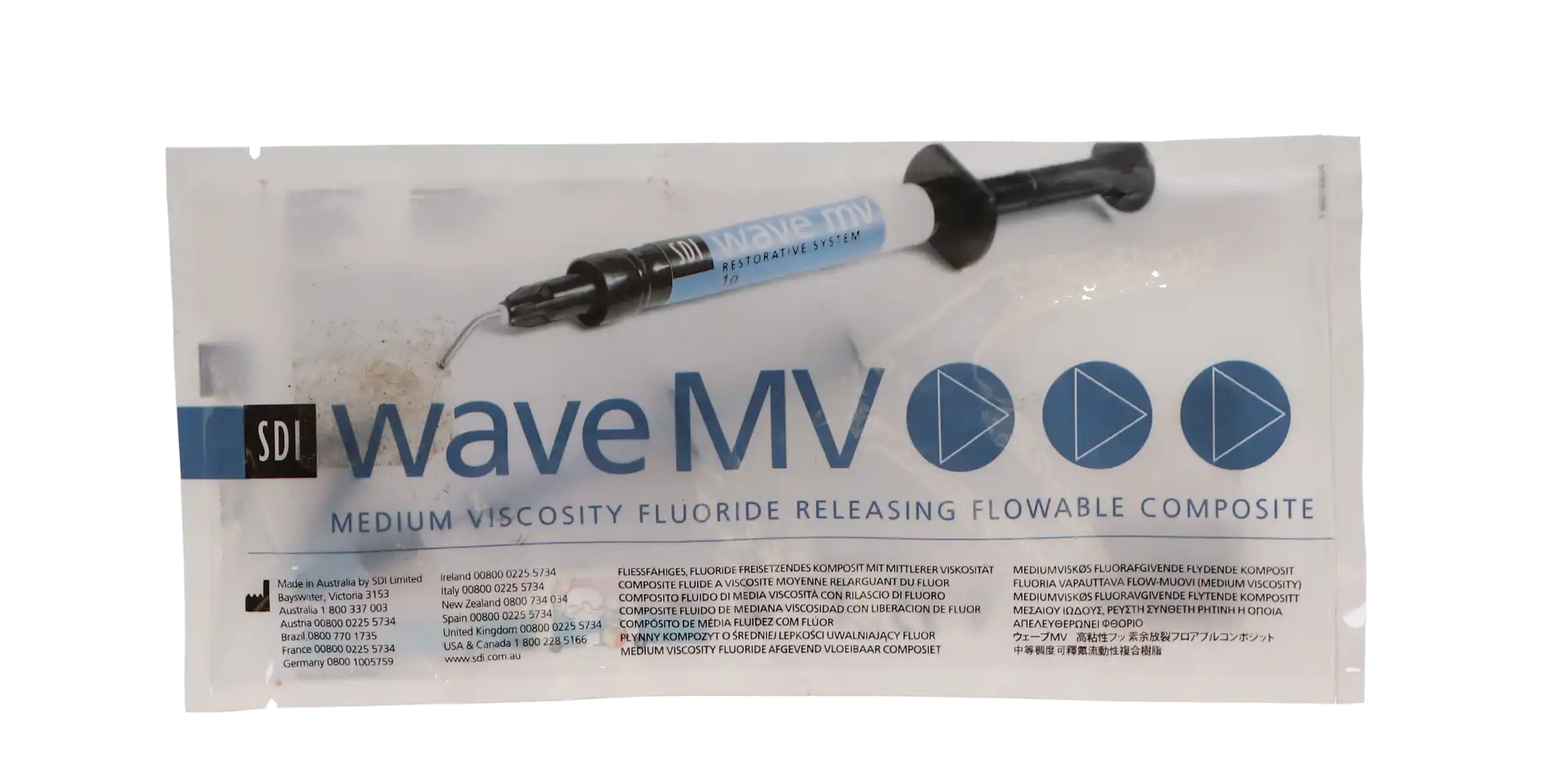 Wave Nanofilled Flowable Composite, Light-Cure, Syringe Refill, Low Viscosity, 1 g, Shade A3.5, 1 Syringe + 5 Tips, #7510405 thumbnail 8