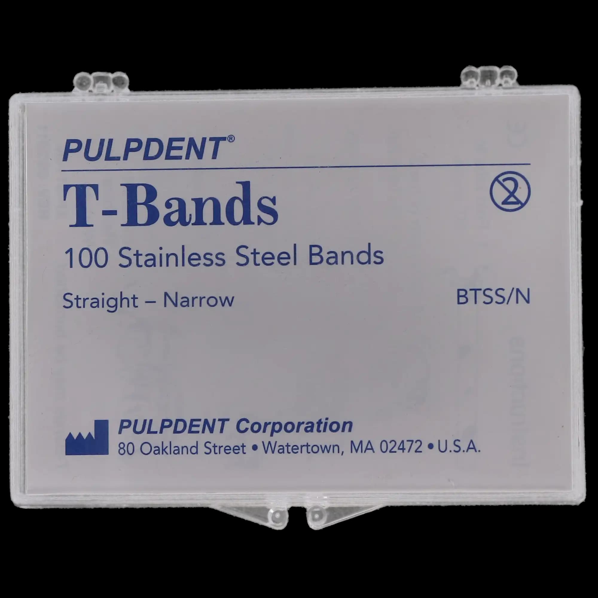 Pulpdent T-Bands, Stainless Steel, Straight/Narrow, 0.002" (0.05 mm) Thick, 5/32" Wide, 100/Box, BTSS/N thumbnail 8