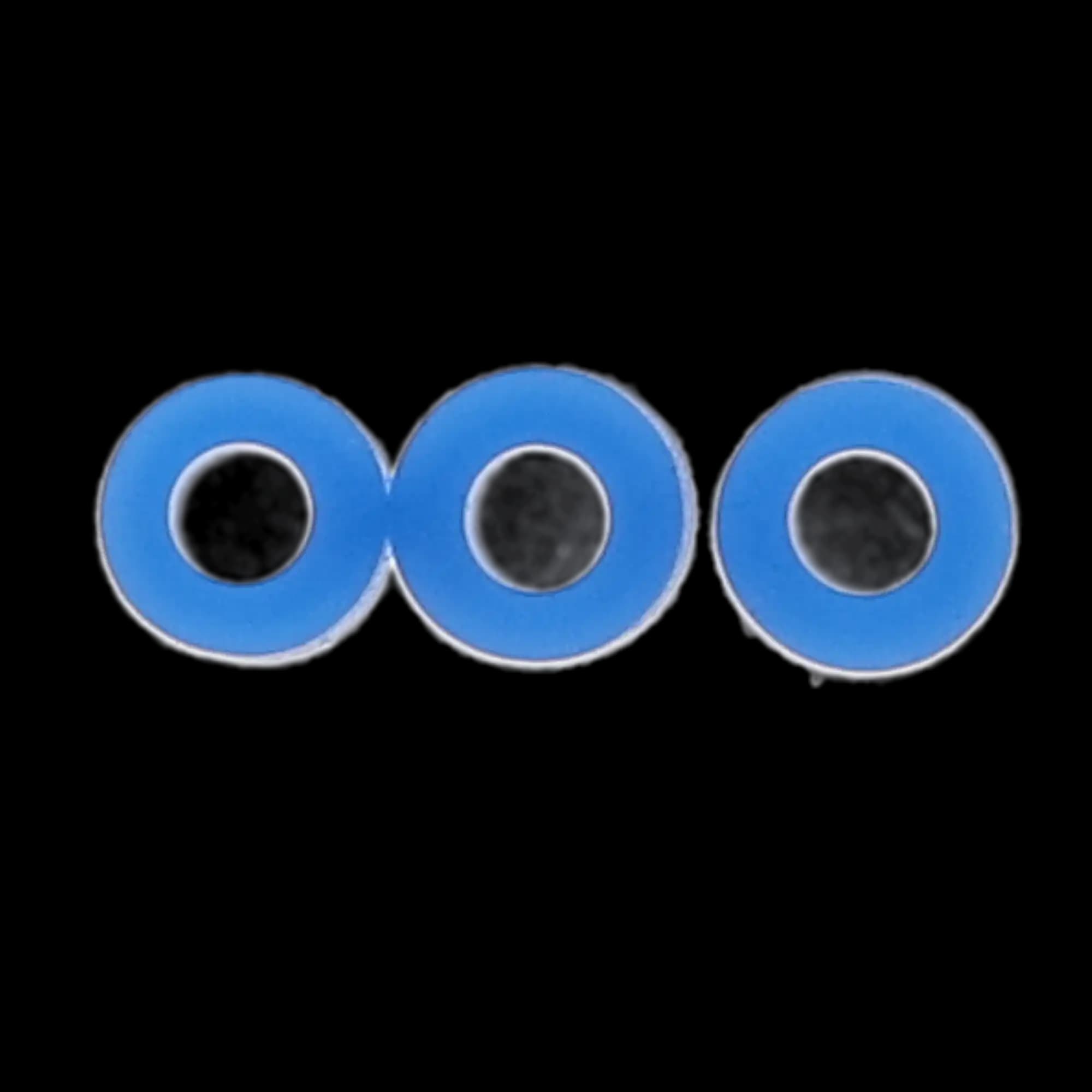 Pulpdent Code Rings Silicone Standard, Blue, 1/8" ID x 1/8" Wide, 100/Pk, CR3 thumbnail 6