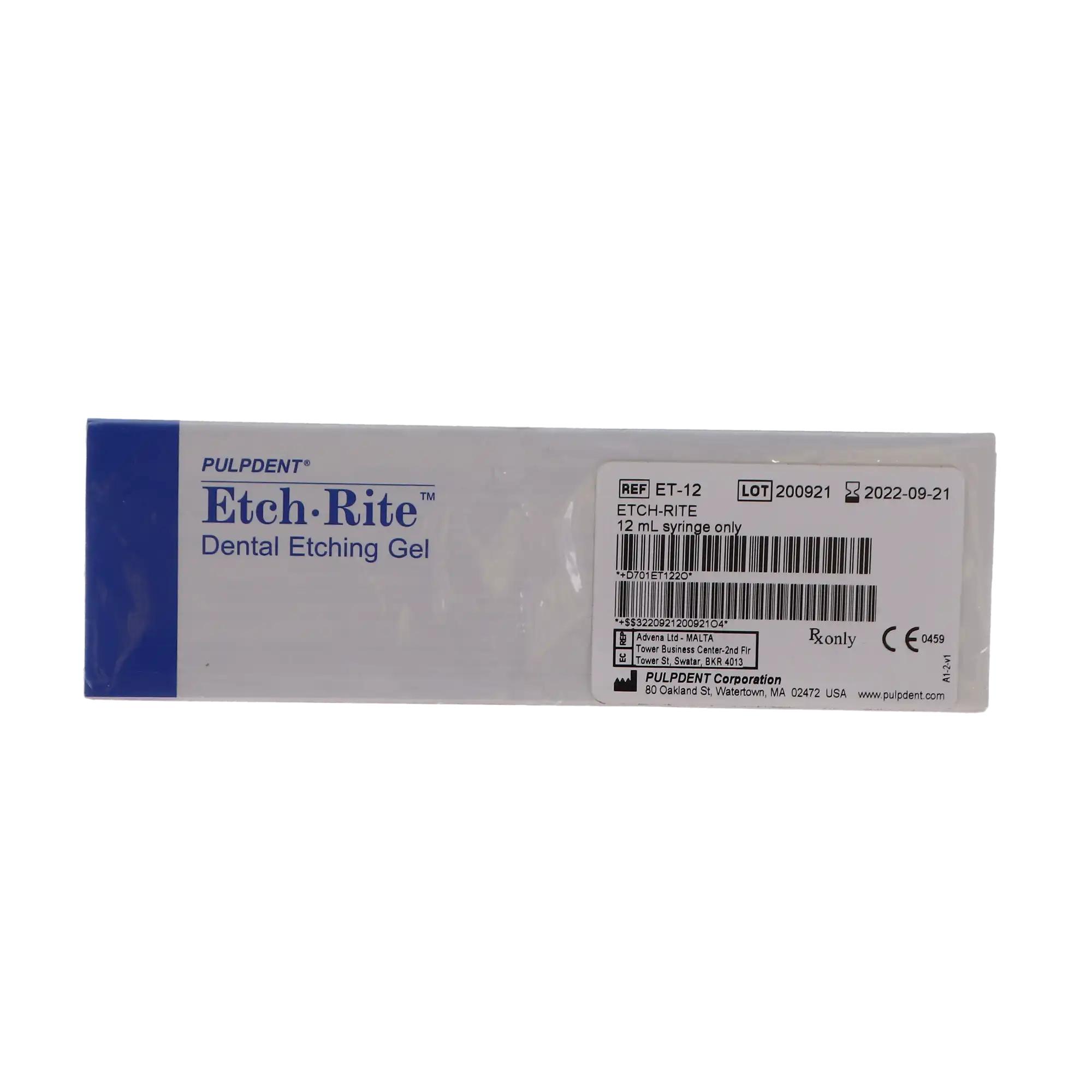 Etch-Rite™ Etching Gel, 38% Phosphoric Acid, 12 mL Syringe Refill, Blue, ET-12 thumbnail 7