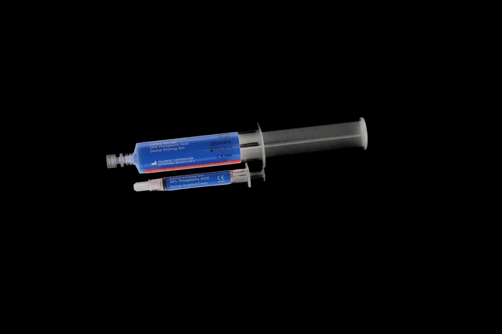 Etch-Rite 38% Phosphoric Acid Etching Gel Jumbo Kit, Blue, 2 x 25 mL Syringes, 5 x 3 mL Empty Syringes, 50 Applicator Tips, ET-50 thumbnail 8