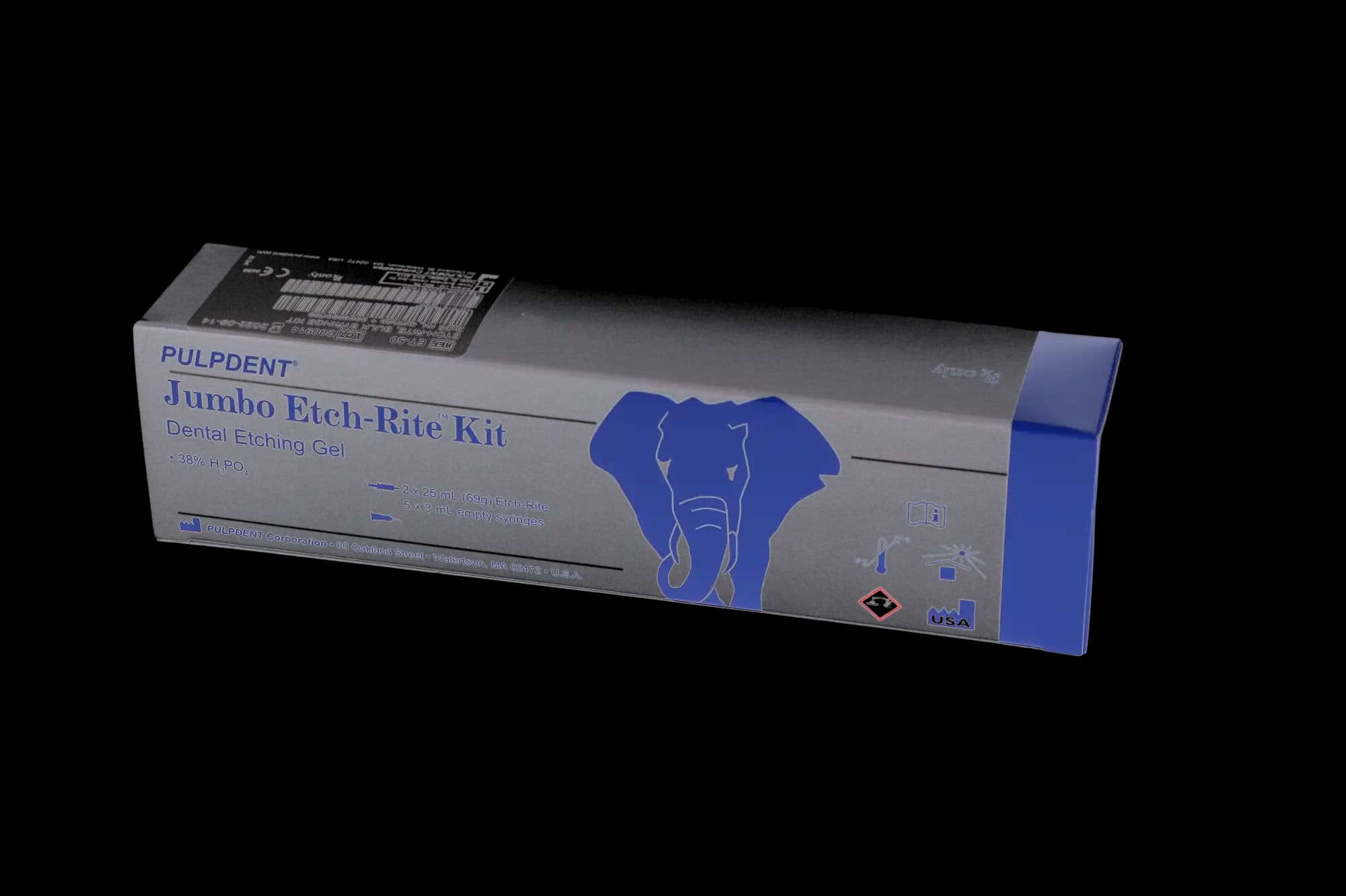 Etch-Rite 38% Phosphoric Acid Etching Gel Jumbo Kit, Blue, 2 x 25 mL Syringes, 5 x 3 mL Empty Syringes, 50 Applicator Tips, ET-50 thumbnail 10