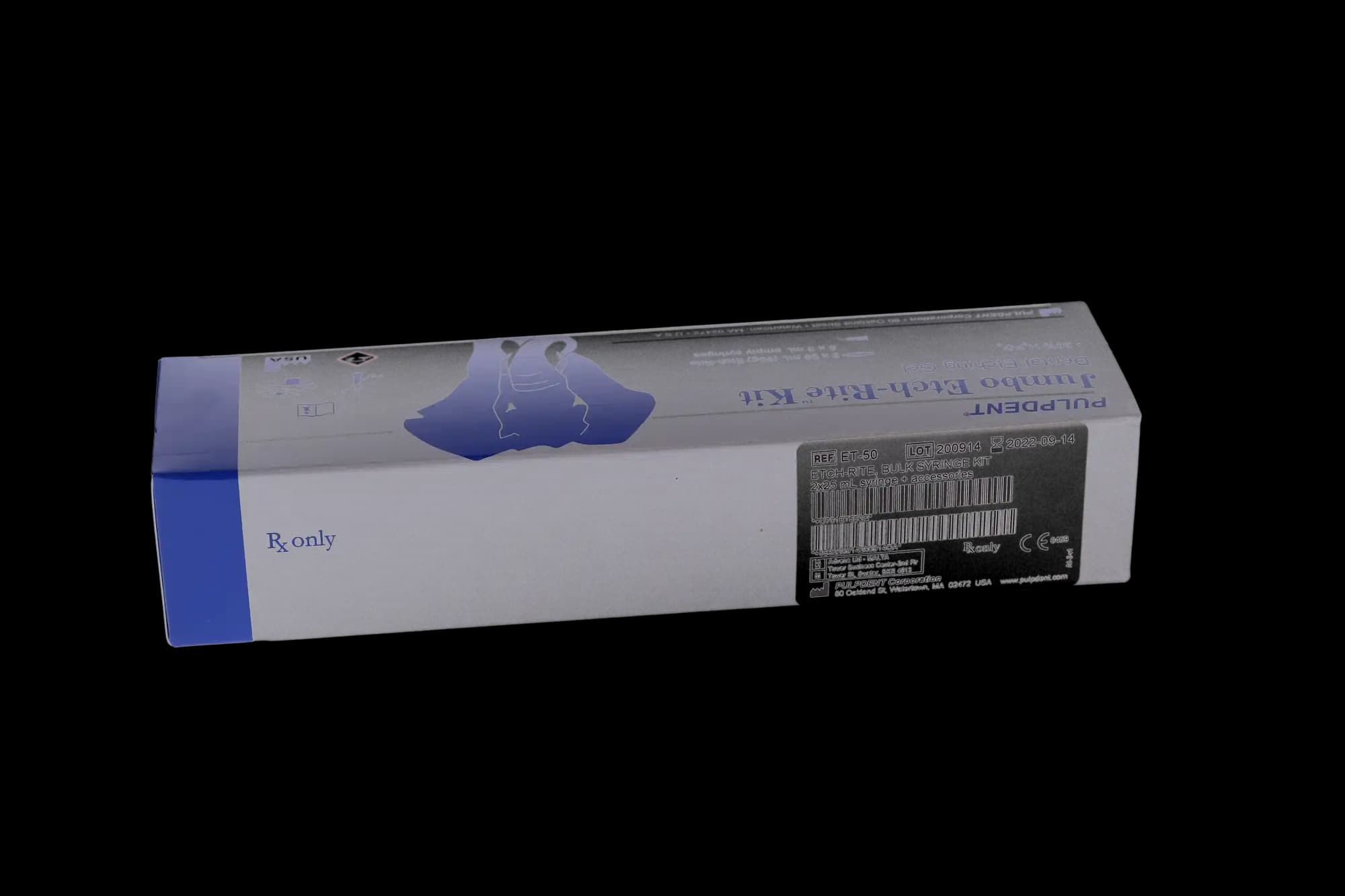 Etch-Rite 38% Phosphoric Acid Etching Gel Jumbo Kit, Blue, 2 x 25 mL Syringes, 5 x 3 mL Empty Syringes, 50 Applicator Tips, ET-50 thumbnail 11