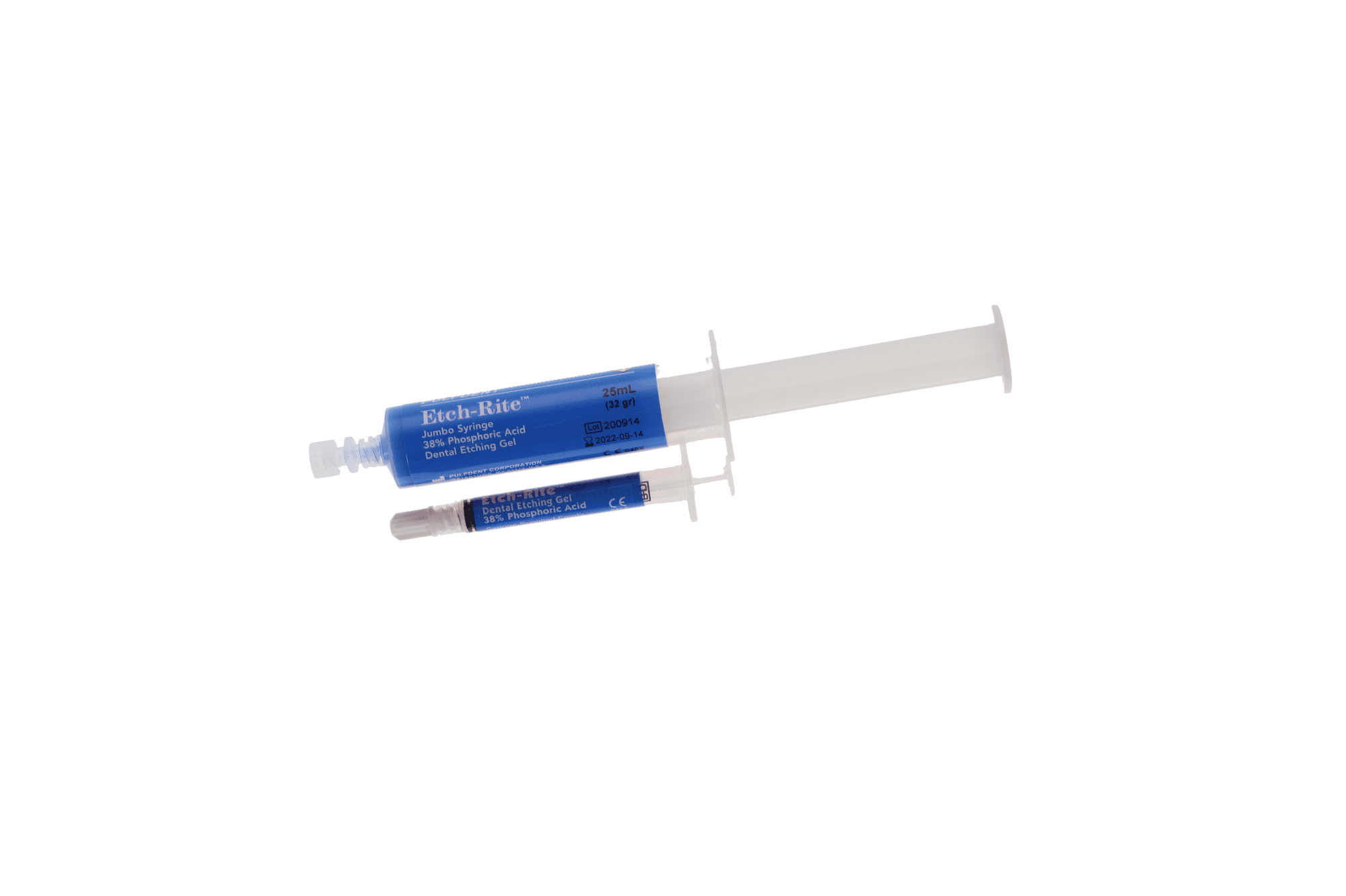 Etch-Rite 38% Phosphoric Acid Etching Gel Jumbo Kit, Blue, 2 x 25 mL Syringes, 5 x 3 mL Empty Syringes, 50 Applicator Tips, ET-50 thumbnail 12