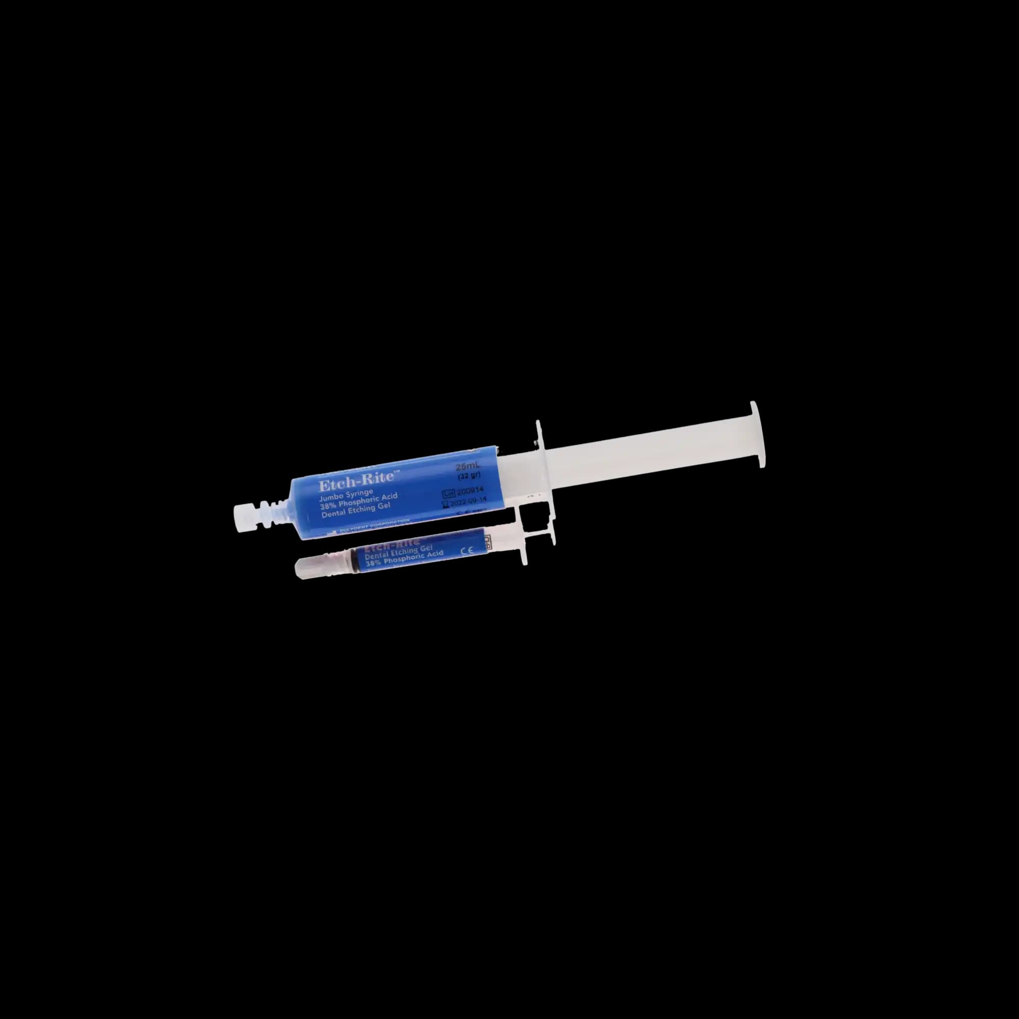 Etch-Rite 38% Phosphoric Acid Etching Gel Jumbo Kit, Blue, 2 x 25 mL Syringes, 5 x 3 mL Empty Syringes, 50 Applicator Tips, ET-50 thumbnail 13