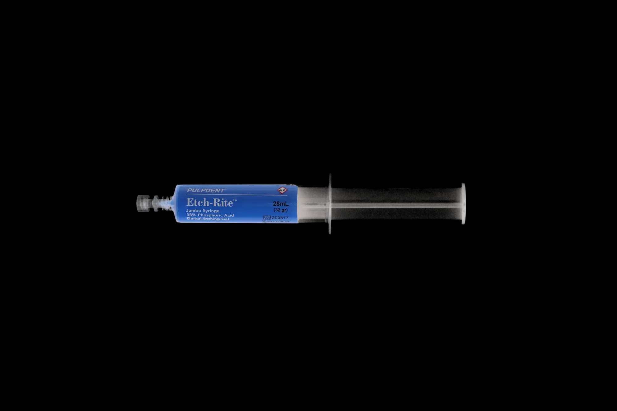 Pulpdent Etch-Rite 38% Phosphoric Acid Dental Etching Gel, Jumbo Syringe Refill, 2 x 25 mL, Blue, ET-50R thumbnail 5