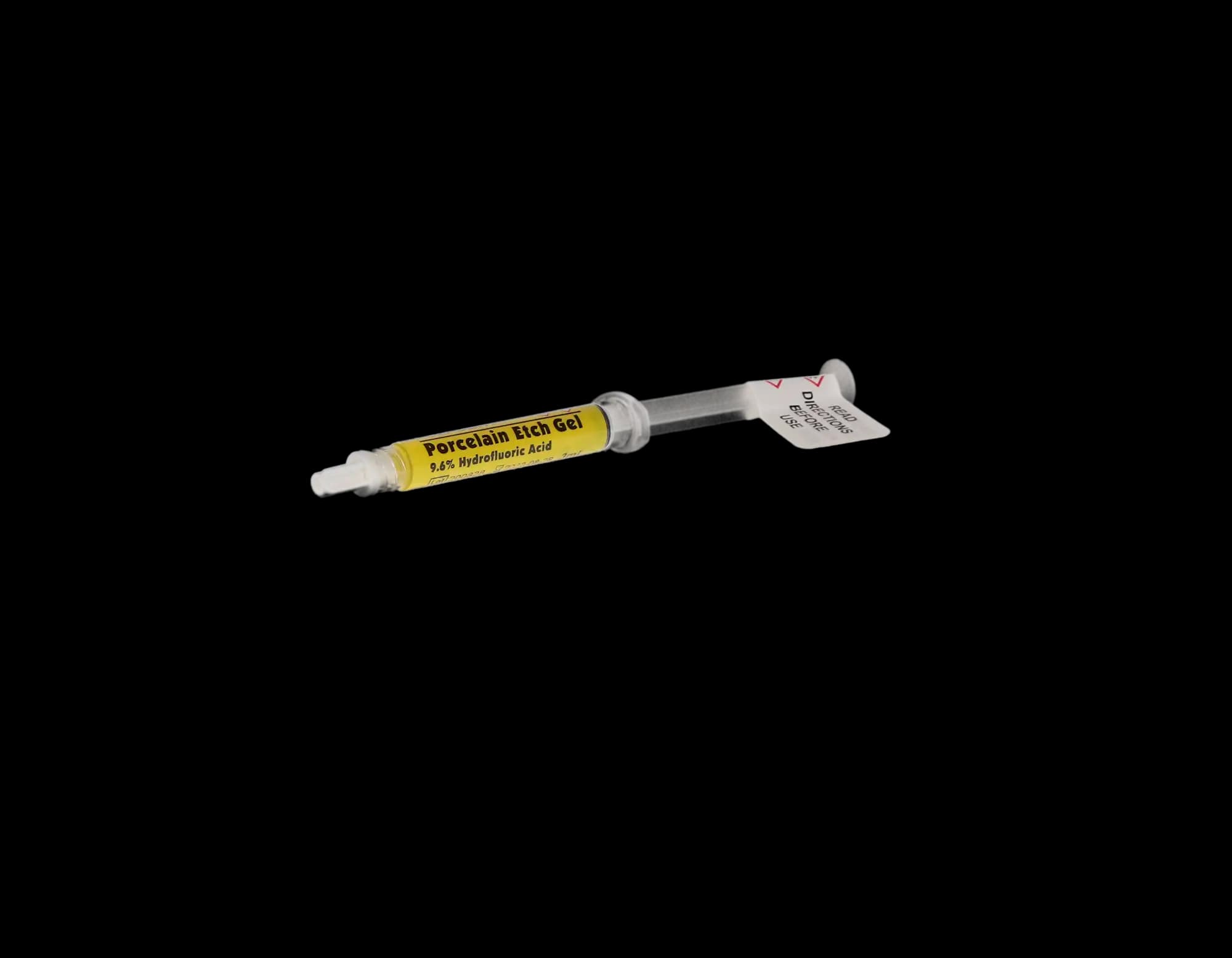 Pulpdent Porcelain Etch Gel, 9.6% Hydrofluoric Acid, Syringe Refill, 3 mL, Yellow, 1/Pk, PEG-3 thumbnail 7