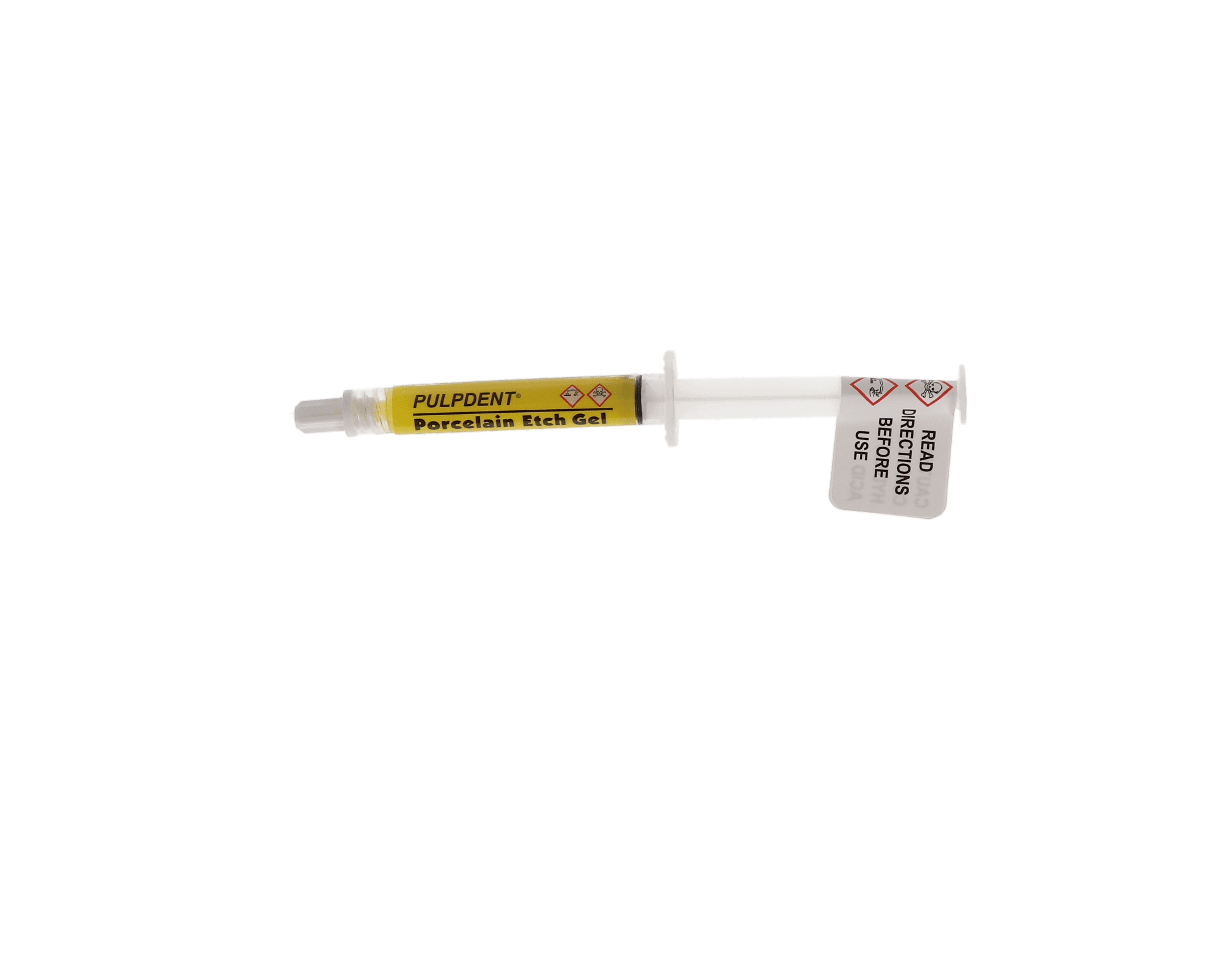Pulpdent Porcelain Etch Gel, 9.6% Hydrofluoric Acid, Syringe Refill, 3 mL, Yellow, 1/Pk, PEG-3 thumbnail 10