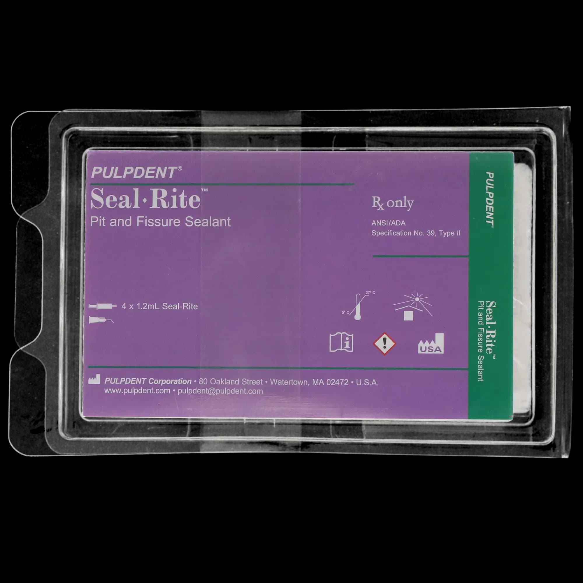 Pulpdent Seal-Rite Pit & Fissure Sealant Kit, Light-Cure, Off-White, 4 x 1.2 mL Syringes + 8 Applicator Tips, SEAL thumbnail 9