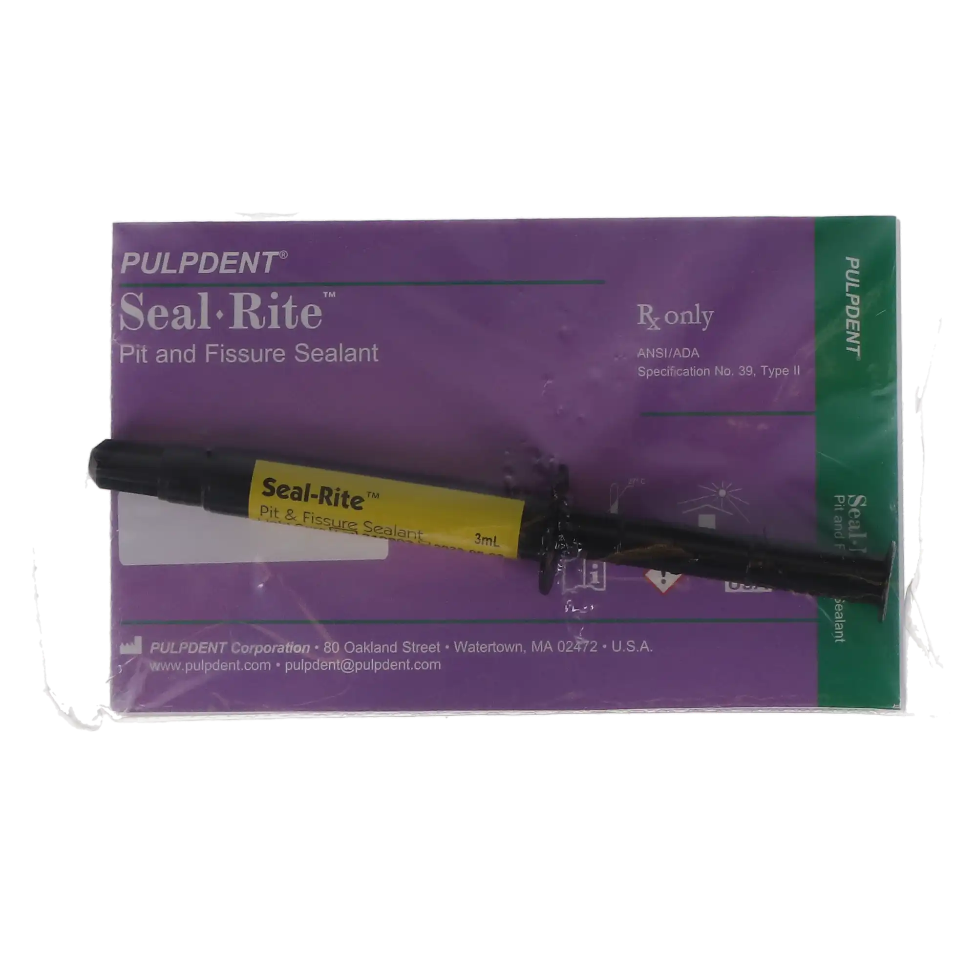 Pulpdent Seal-Rite Pit & Fissure Sealant, Light Cure, Fluoride Releasing, Regular Viscosity, Off-White, 3 mL Syringe, 1/Pk, SEAL-3 thumbnail 5