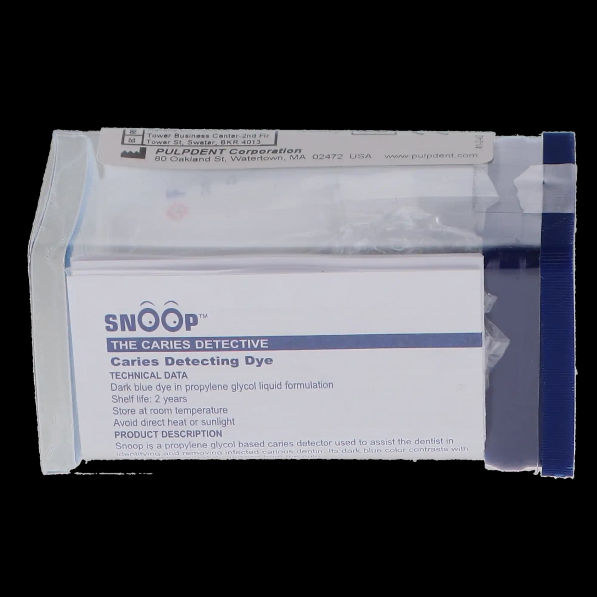 Snoop Caries Detecting Dye, Dark Blue, 12 mL Bottle, Pulpdent thumbnail 5