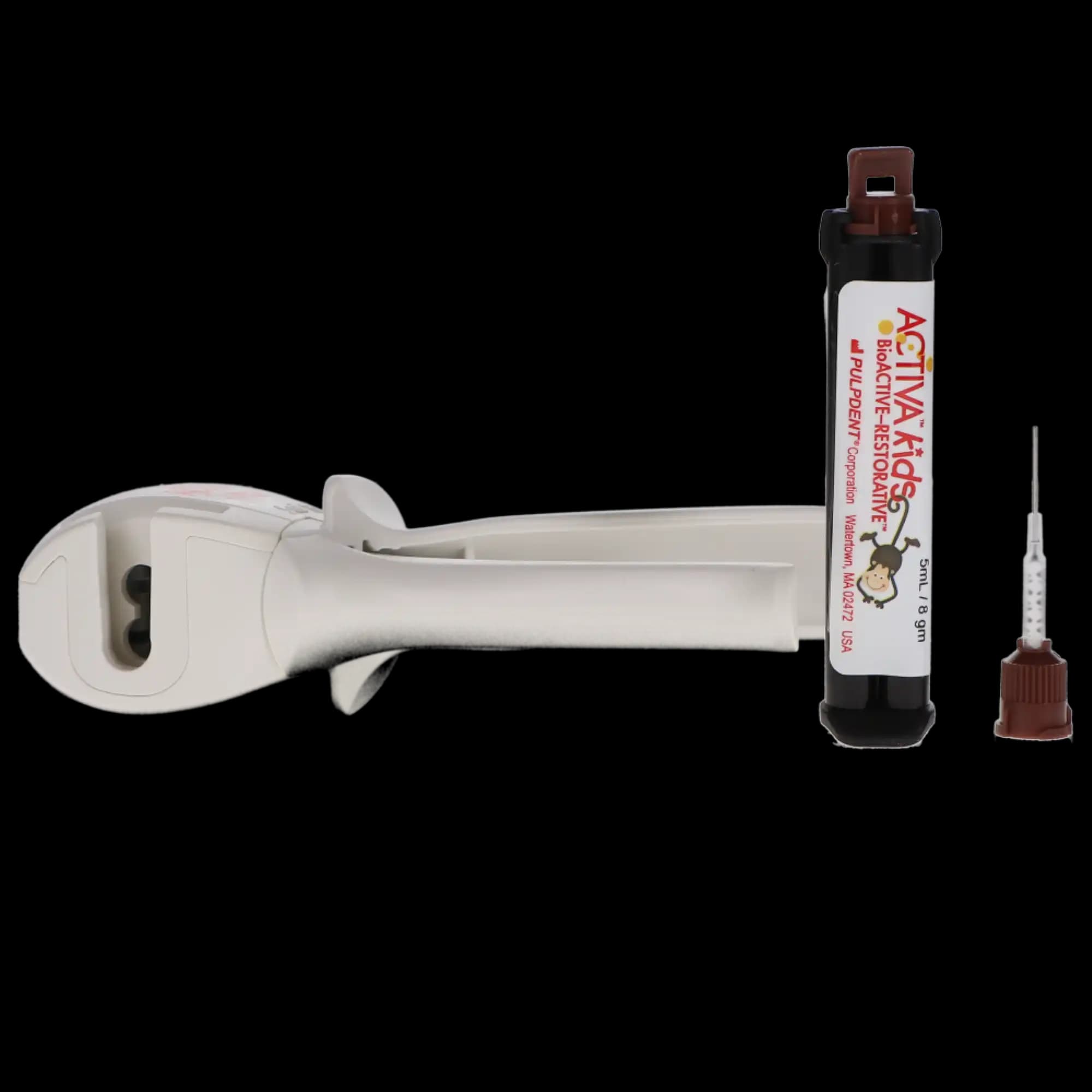 Activa Kids BioACTIVE-Restorative Starter Kit, Pedo Shade, 5 mL (8 g) Syringe, with Dispenser and 20 Mixing Tips, VKP thumbnail 14