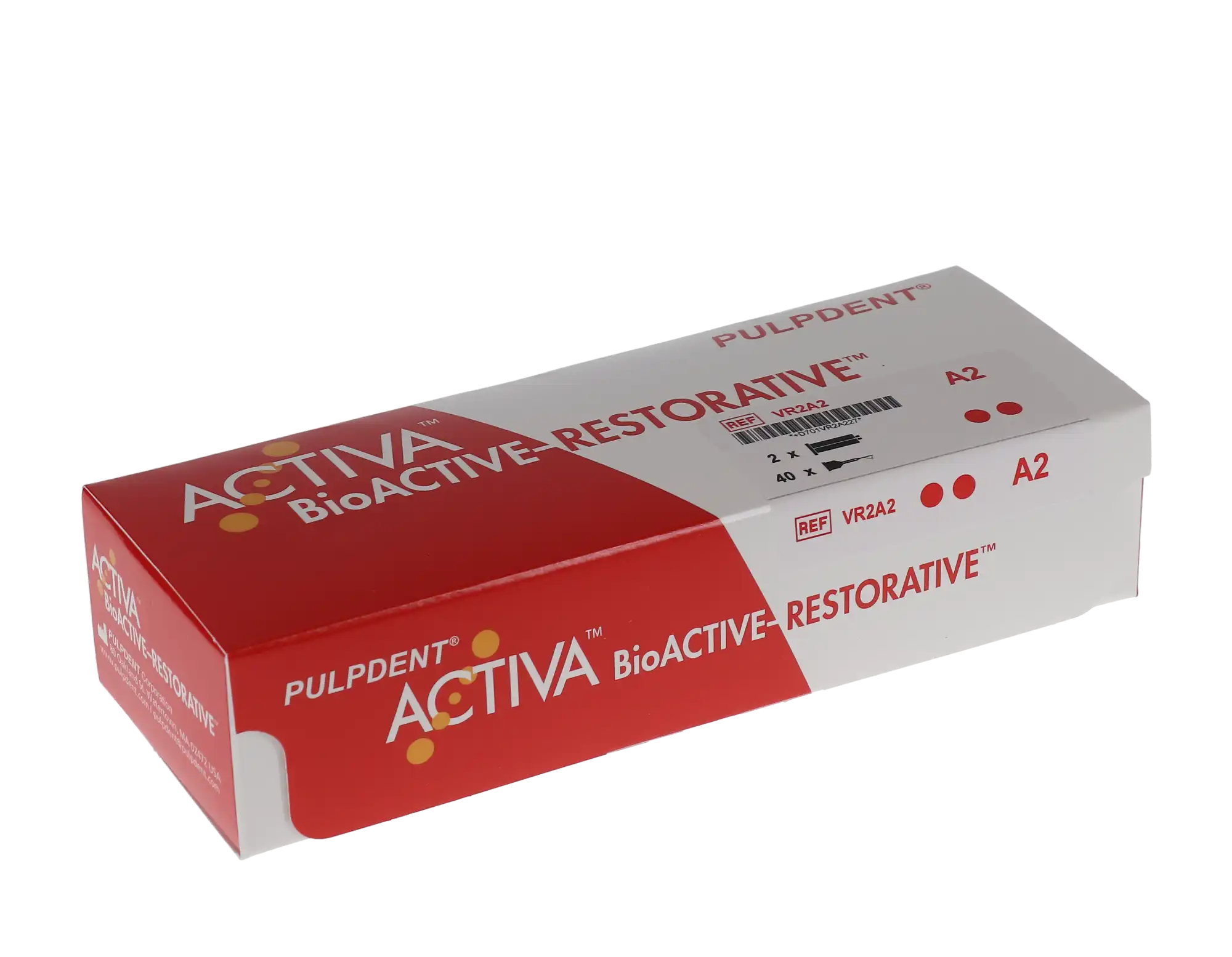 Pulpdent ACTIVA BioACTIVE-RESTORATIVE Dual-Cure Bioactive Composite Resin, Syringe Value Refill, Shade A2, 2 x 5 mL (8 g) Syringes + 40 Automix Tips, VR2-A2 thumbnail 14