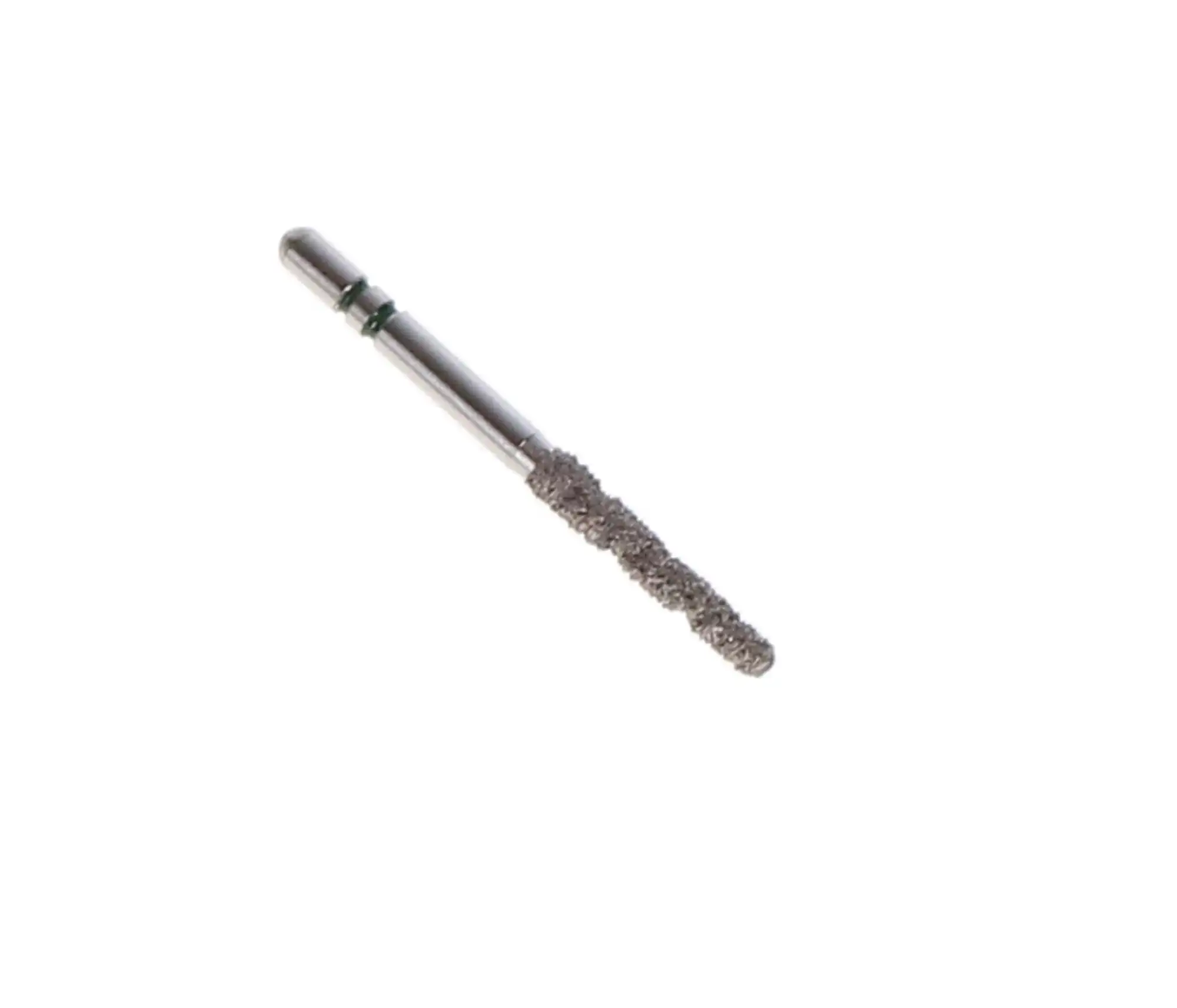 Two Striper TS2000 Diamond Bur, FG, Round End Taper, #2005.10, Coarse, Green, 1.8 mm Major/1.3 mm Minor Diameter, 10 mm Length, 5/Pk, 2000060 thumbnail 4