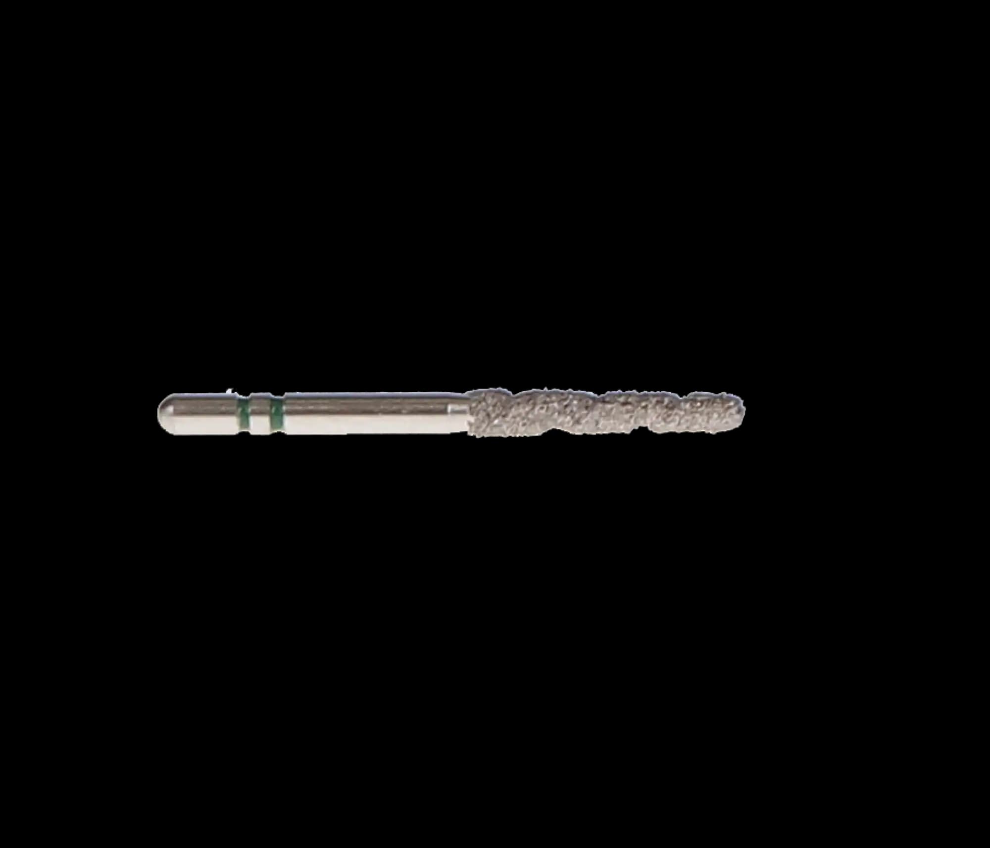 Two Striper TS2000 Diamond Bur, FG, Round End Taper, #2005.10, Coarse, Green, 1.8 mm Major/1.3 mm Minor Diameter, 10 mm Length, 5/Pk, 2000060 thumbnail 6