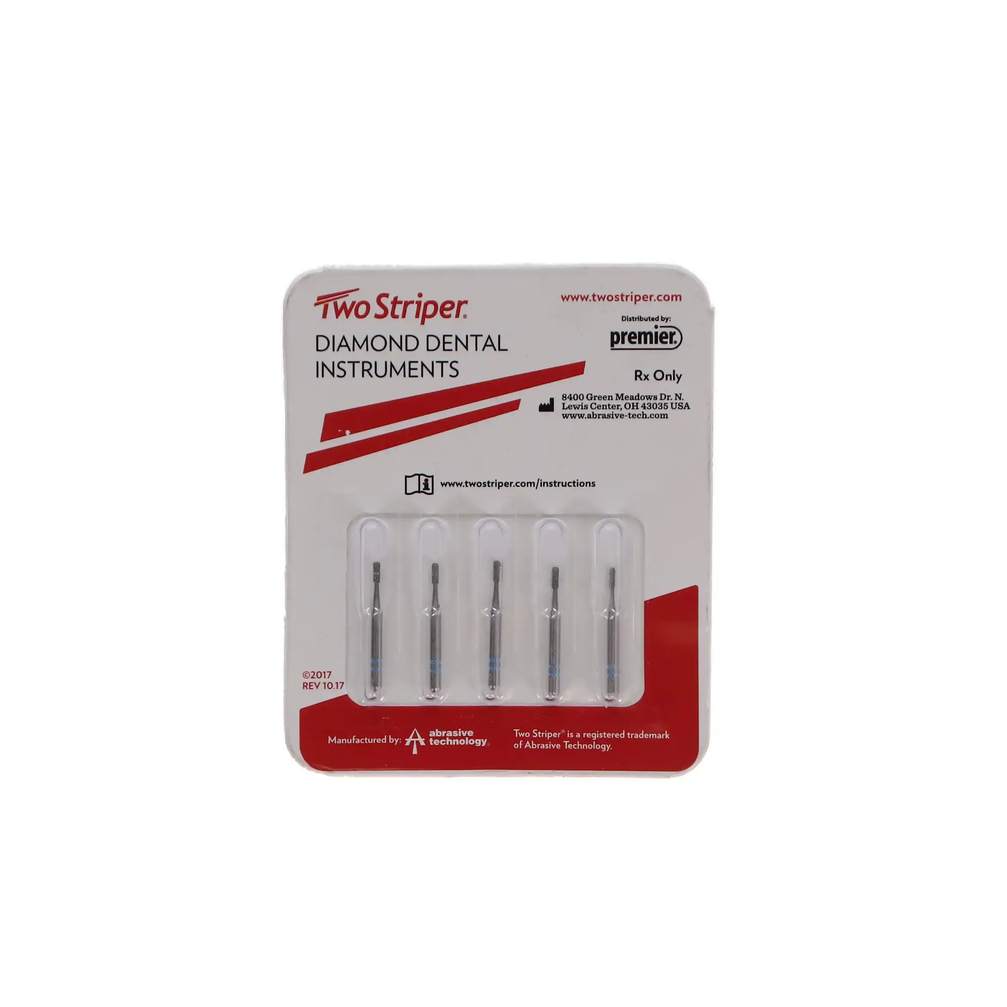 Two Striper Operative Diamond Bur, FG, Round, #245, Medium, Blue, 1.1 mm, 5/Pk, 2013251 thumbnail 5