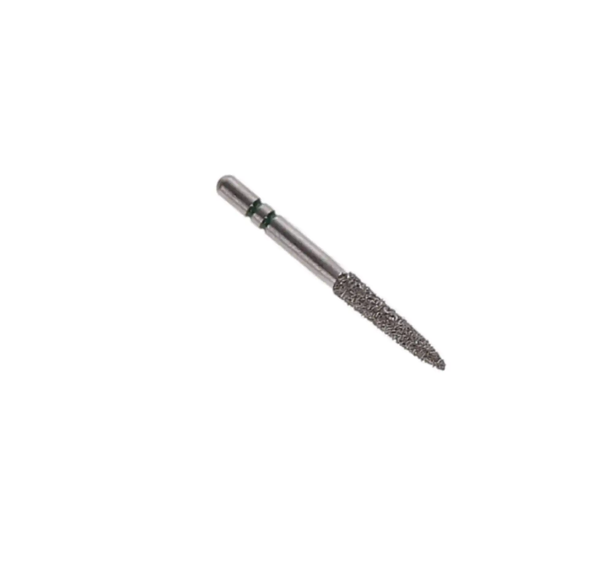 Two Striper Diamond Bur, FG, Flame, #270.9, Coarse, Green Ring, 1.9 mm Major/0.5 mm Minor Diameter, 9.0 mm Length, 5/Pk, 2015139 thumbnail 5