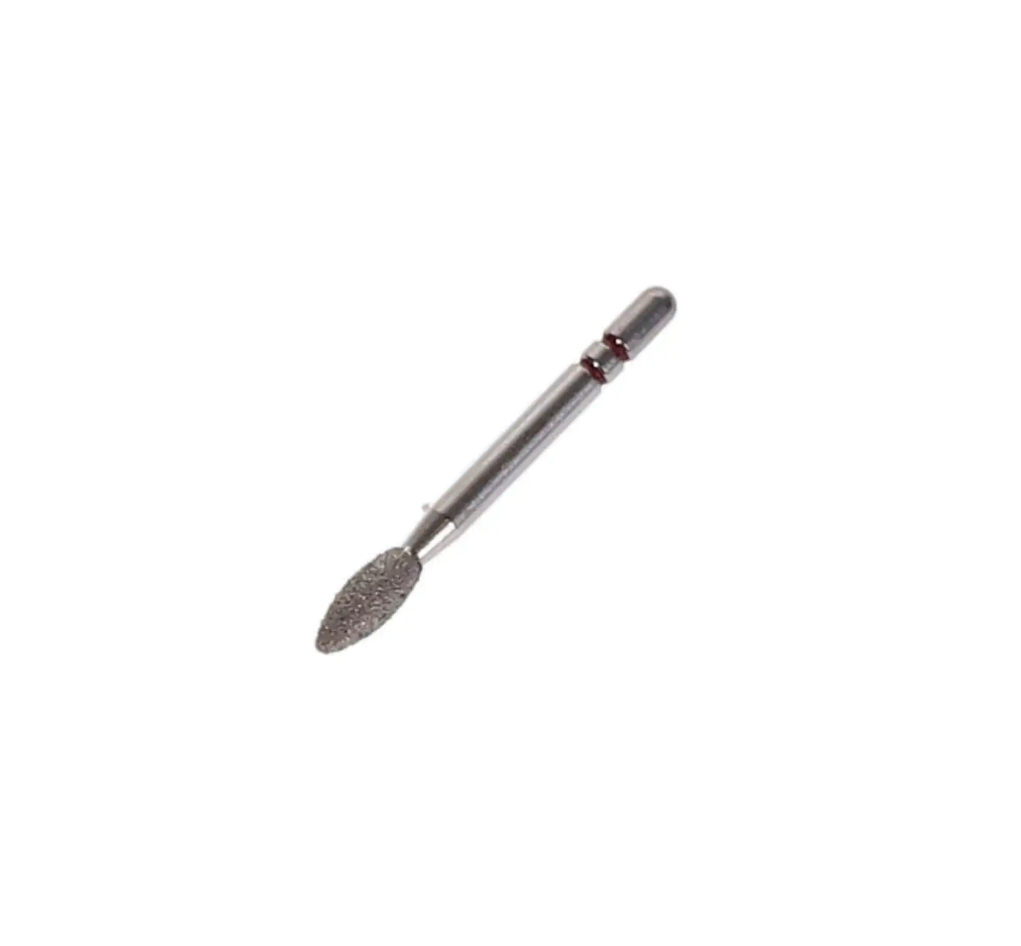 Premier Two Striper Diamond Bur, FG, Football Shape, #285.5, Fine Grit, Red Ring, 2.3 mm Major/0.7 mm Minor Diameter, 5.0 mm Length, 5/Pk, 2015173 thumbnail 4
