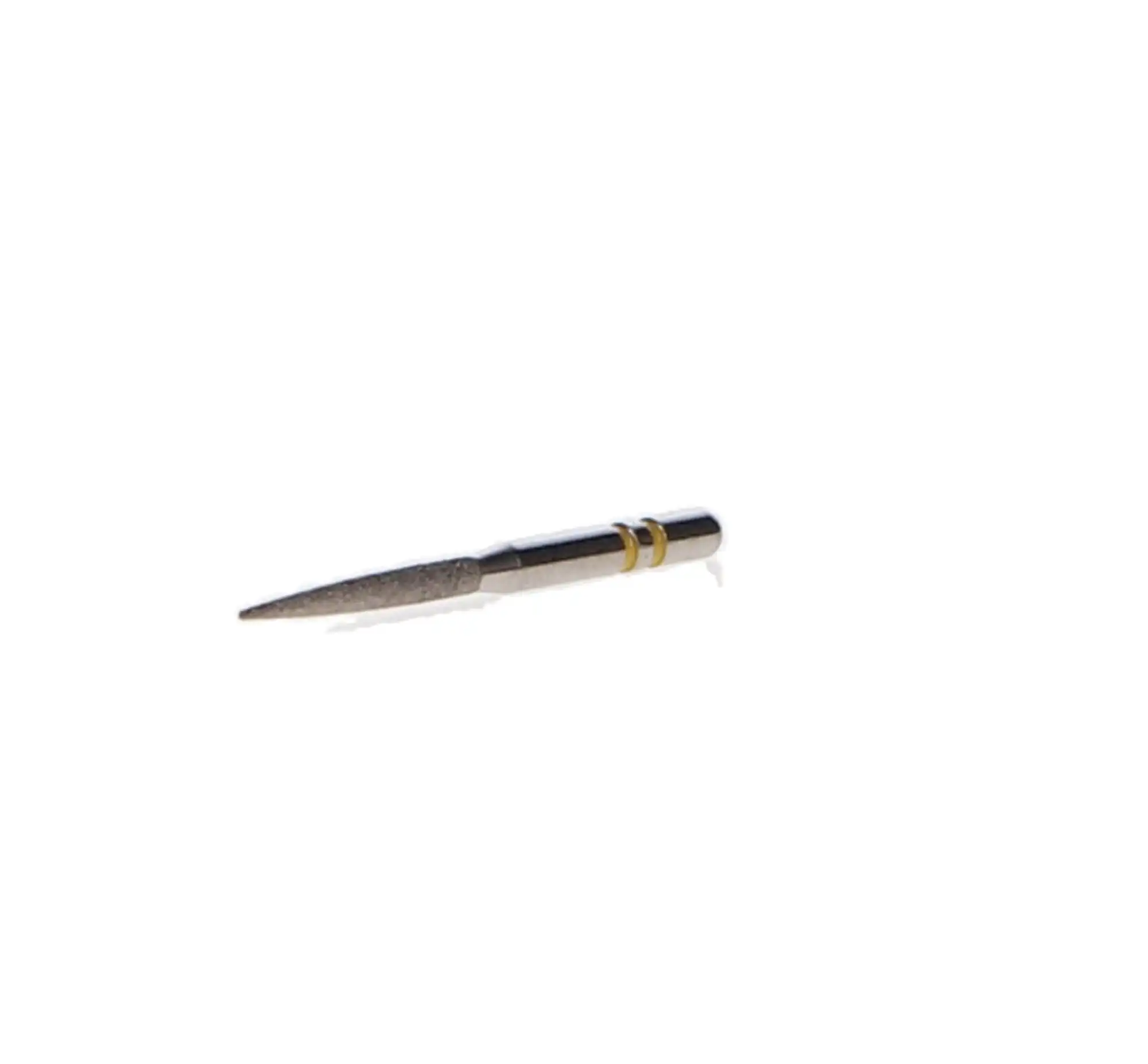 Premier Two Striper Diamond Bur FG, Flame, #260.10, Very Fine, Yellow, 5/Pk, 2015185 thumbnail 4