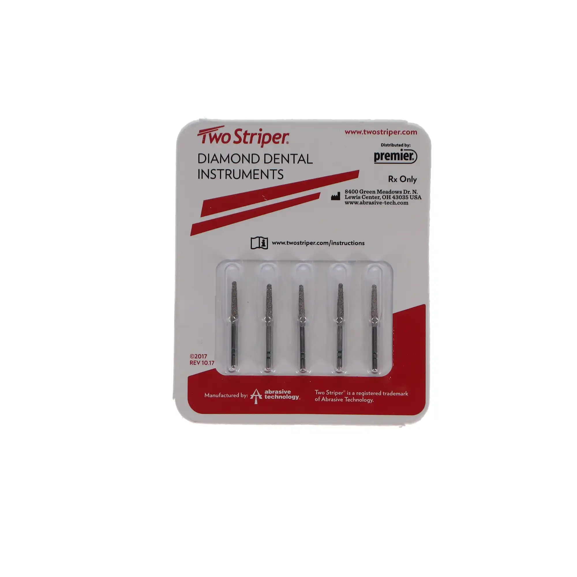 Two Striper Diamond Bur FG, Round-End Taper, 770.10C, Coarse, Green Ring, 5/Pk, 2015459 thumbnail 5