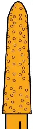 Two Striper Gold-Plated Diamond Burs, FG, Curettage, 258.SB, 2.2 mm, Medium, Blue, 5/Pk, 2015627 - Two Striper Gold-Plated Diamond Burs, FG, Curettage, 258.SB, 2.2 mm, Medium, Blue, 5/Pk, 2015627 - Image 1