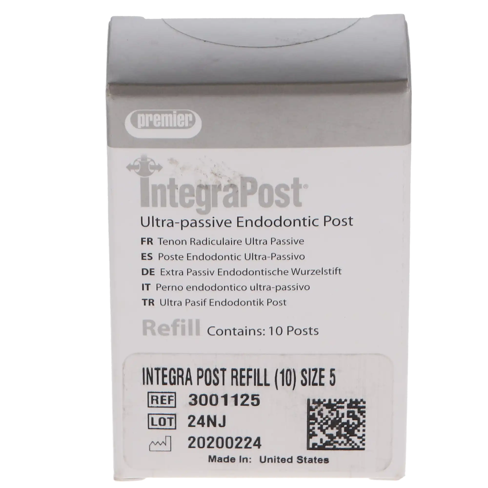 IntegraPost Titanium Alloy Post Refills, Size #5 (Blue), Parallel Passive, 10/Pk, 3001125 thumbnail 10