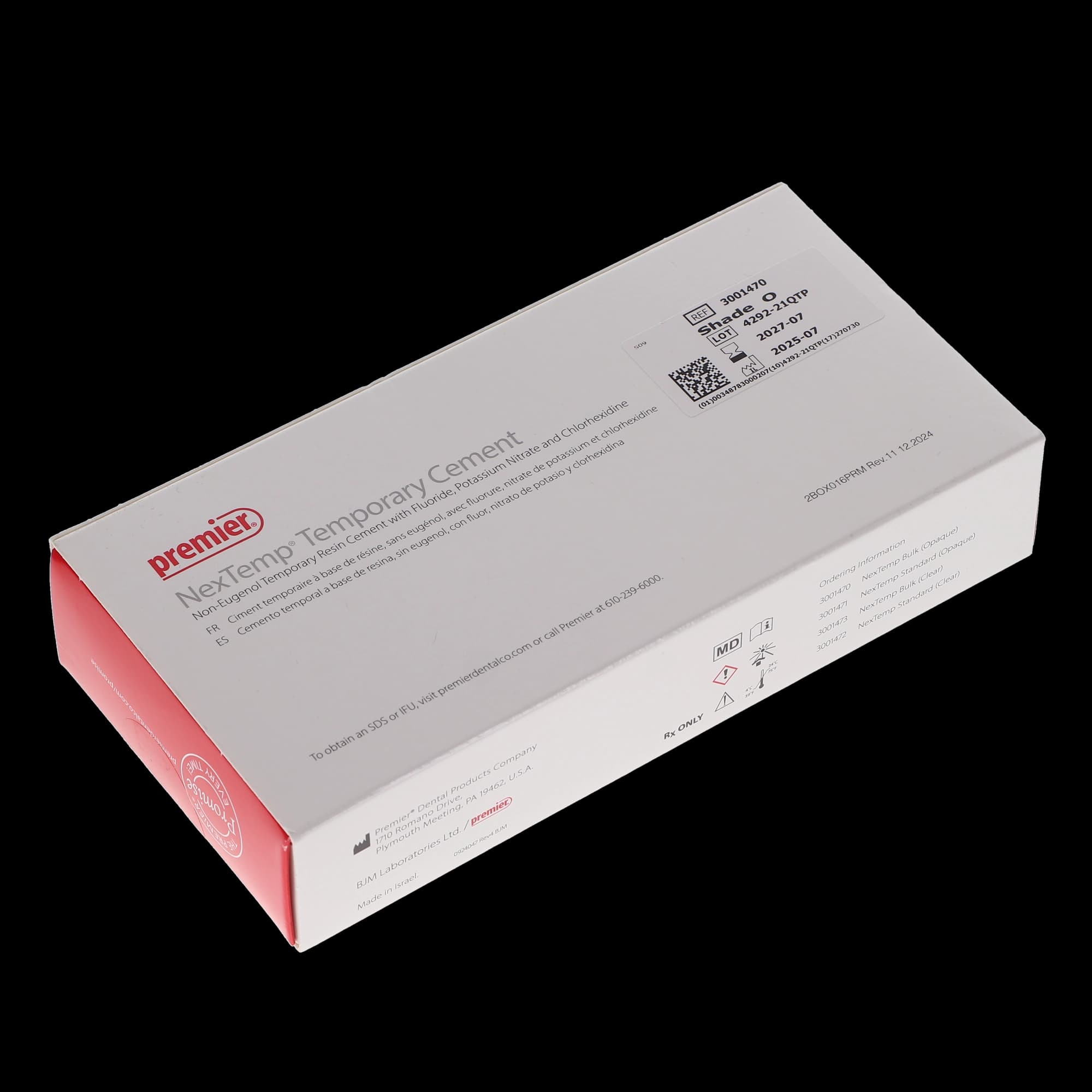 Premier Dental NexTemp Temporary Cement, Bulk Pack, Opaque, 5 mL Automix Syringes, 4/Pk, 3001470 thumbnail 12