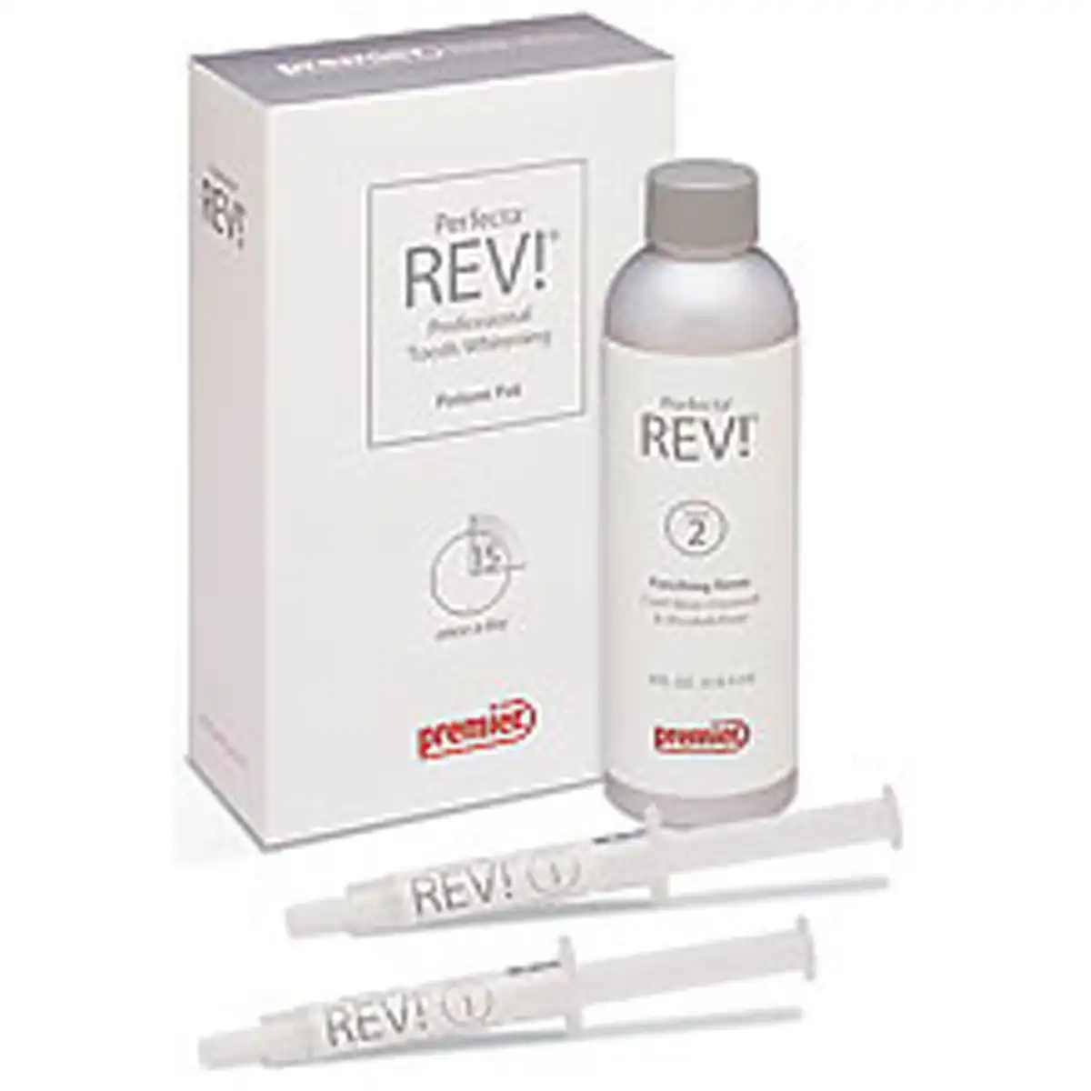 Perfecta REV! Take-Home Tooth Whitening Patient Pak, 14% Hydrogen Peroxide, Mint, 2 x 3cc Syringes, 4oz Finishing Rinse, 0.9oz Toothpaste, 4000142 thumbnail 2