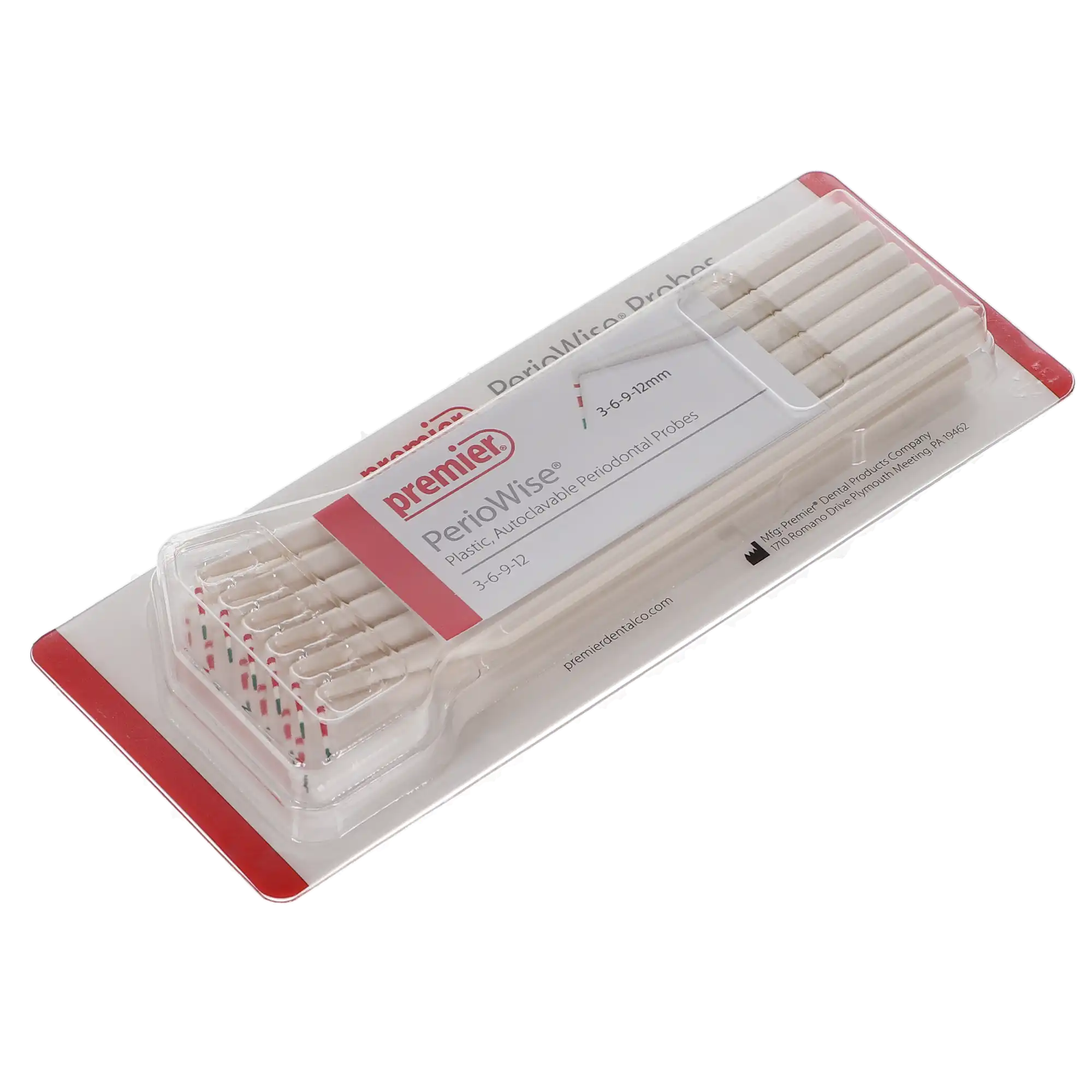 PerioWise Periodontal Probes, 3-6-9-12 mm, Color-Coded, Single End, 12/Pk, 9006106 thumbnail 5