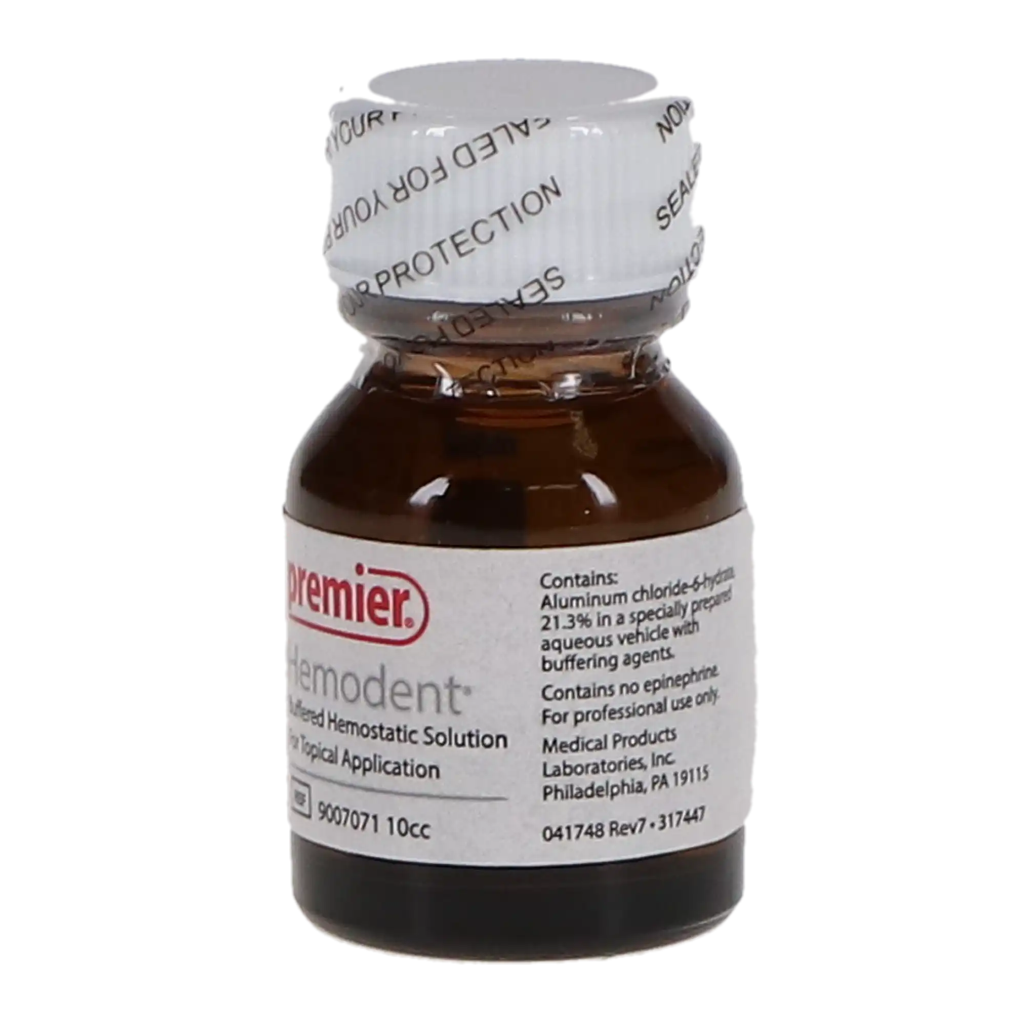 Hemodent Topical Hemostatic Solution, Buffered Aluminum Chloride, 10 cc, 1/Pk, 9007071 thumbnail 2