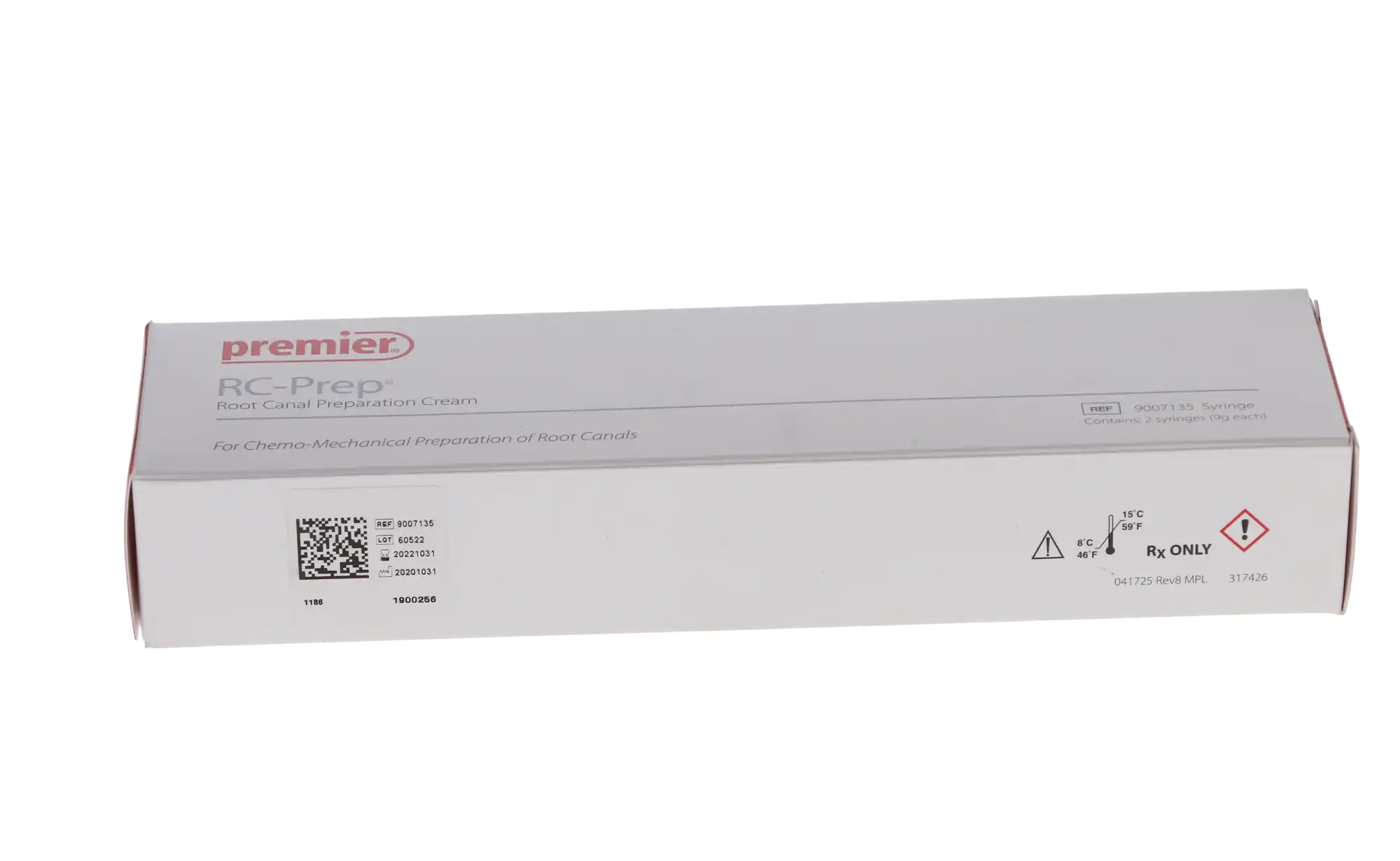 RC-Prep Chemo-Mechanical Root Canal Preparation Cream, Syringe, 9 g, 2/Pk, 9007135 thumbnail 12