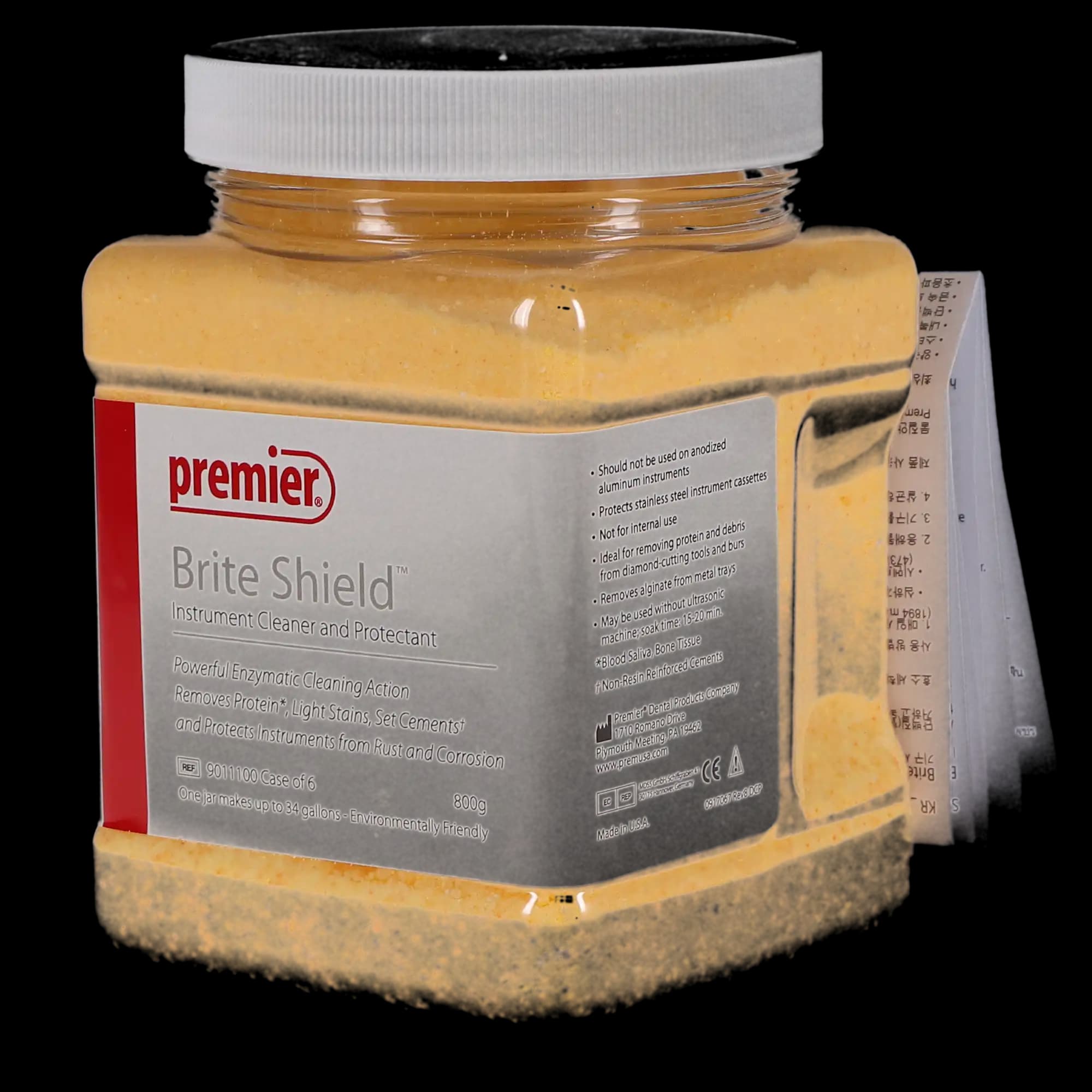 Brite Shield Instrument Cleaner and Protectant, Enzymatic Powder, 800 g Jar with Scoop, 1/Pk, 9011100 thumbnail 5