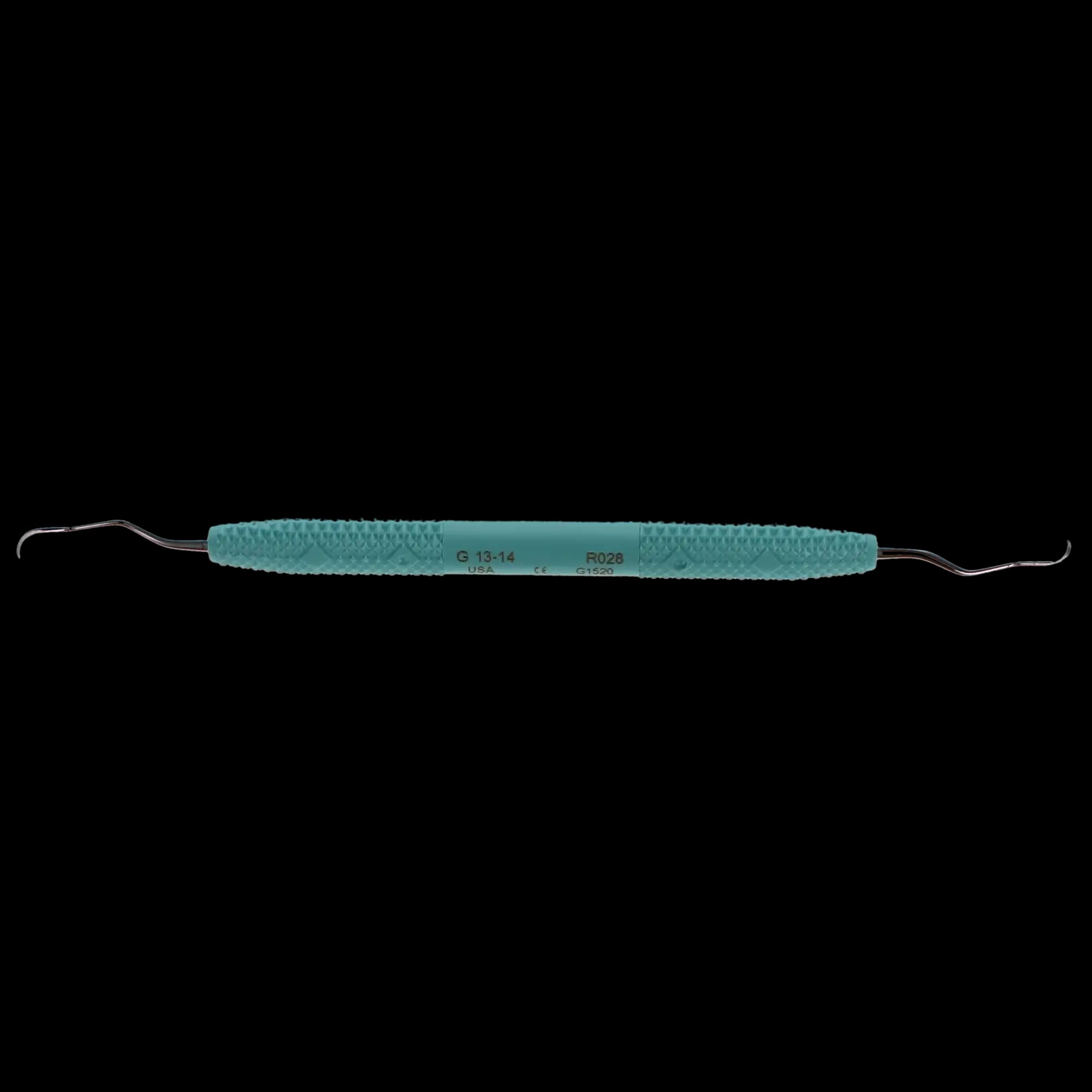PDT Amazing Gracey 13/14 Curette, Double-Ended, Caribbean Green Resin Handle, 6.5", R028 thumbnail 6
