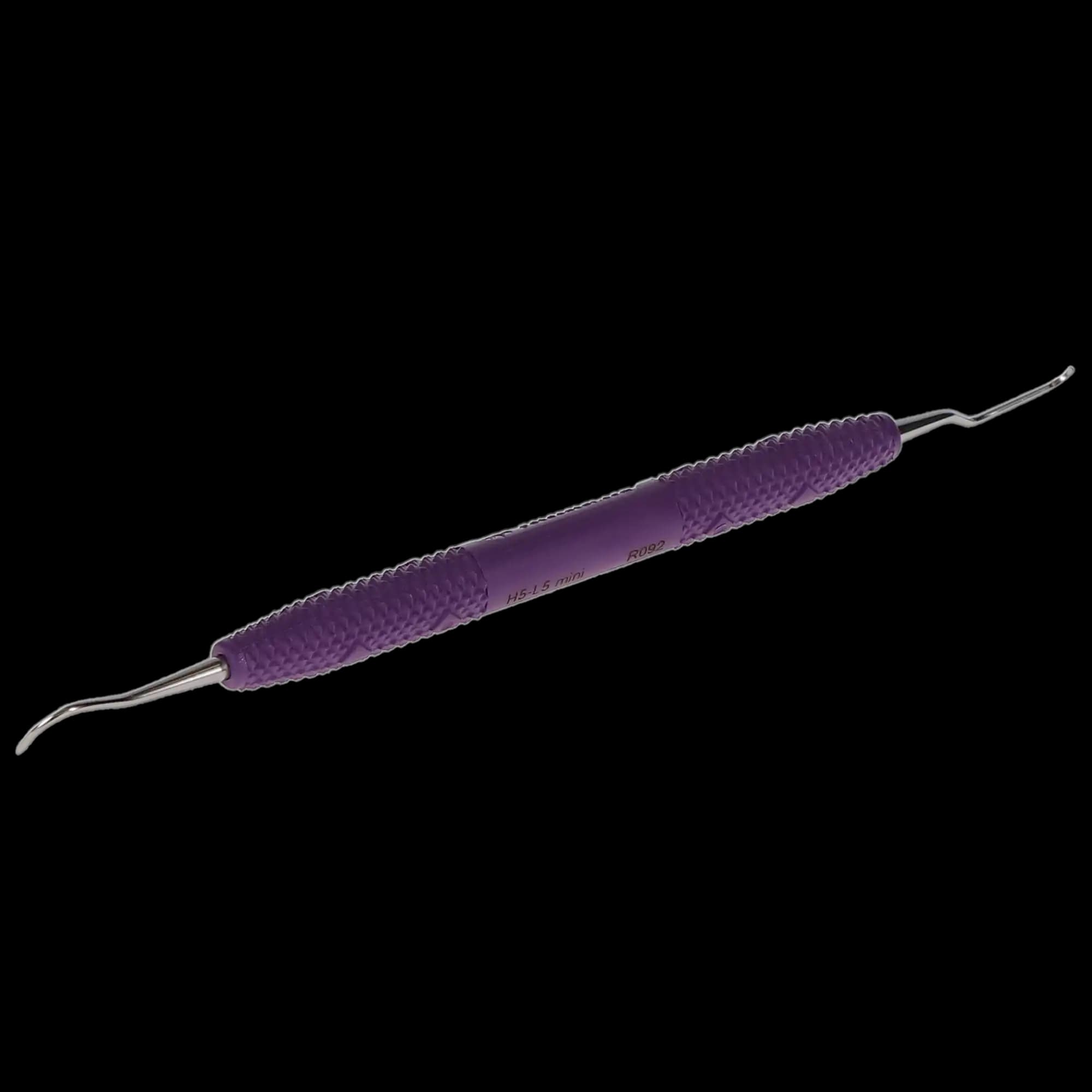 PDT H5/Langer 5 Mini Scaler/Curette, Double-Ended, Anterior, Purple Resin Handle, 1/Pk, R092 thumbnail 3