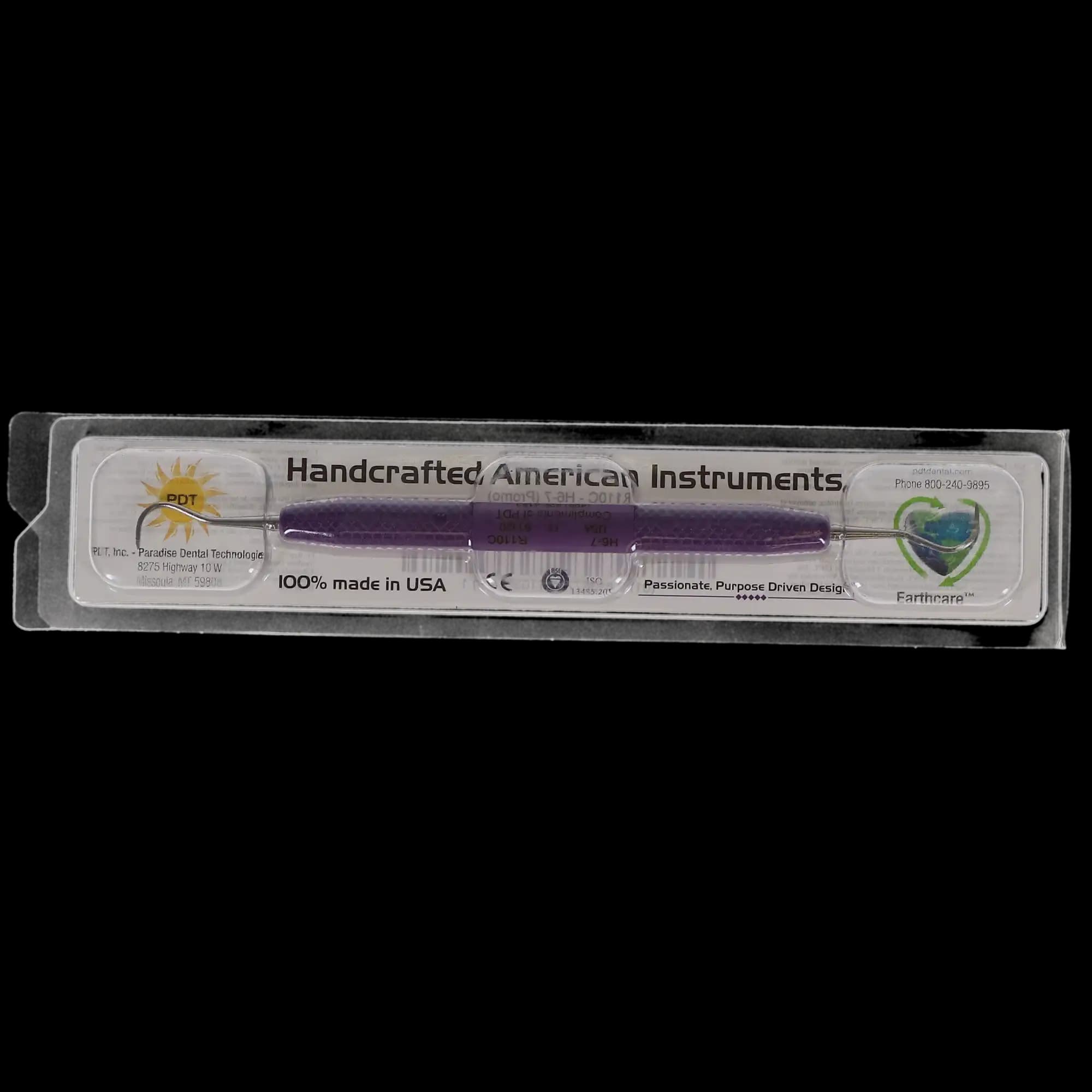 PDT Cruise Line H6/7 Double-Ended Sickle Scaler, Anterior, Passionate Purple Resin Handle, R110 thumbnail 5